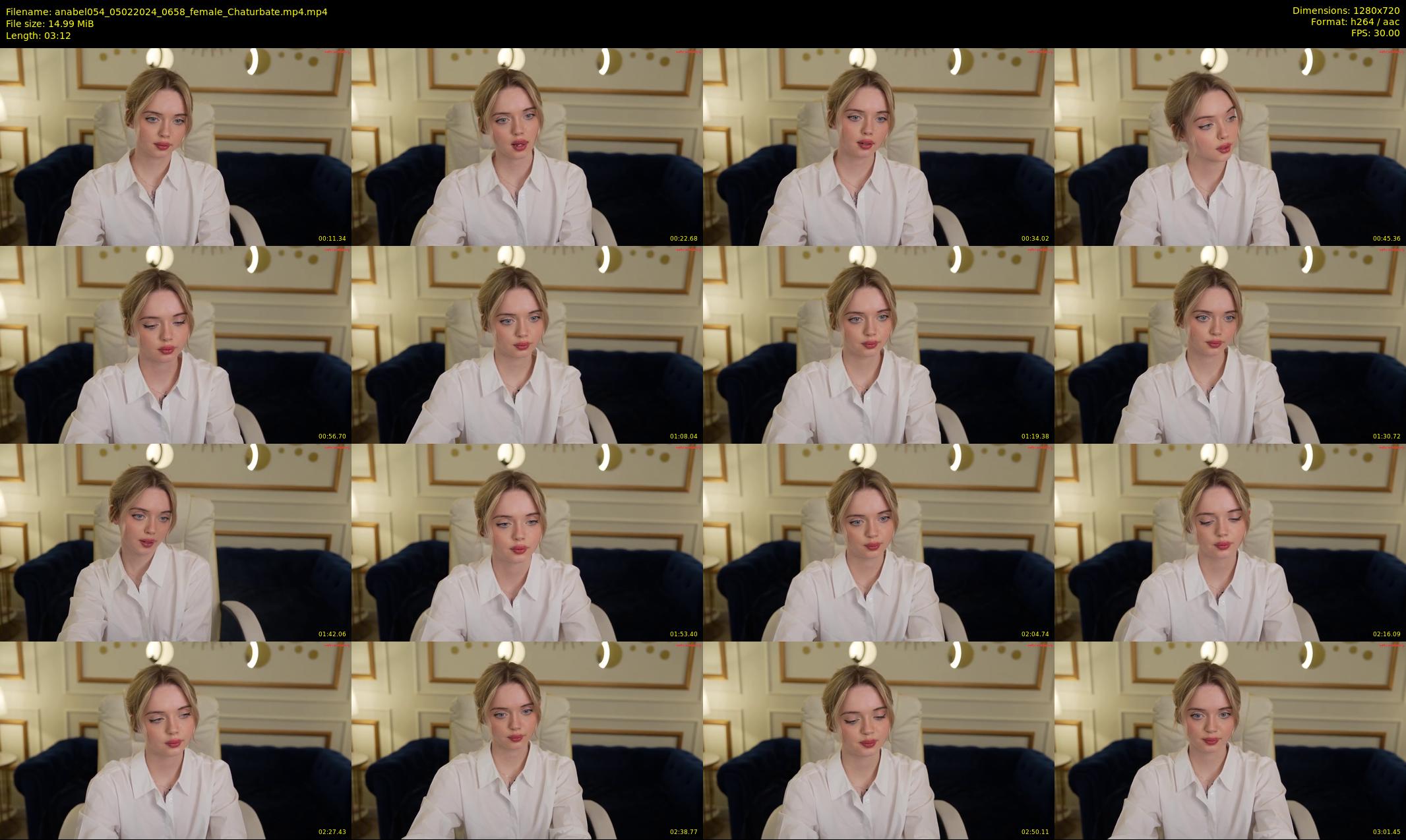 anabel054 — 4 minute Chaturbate female cam show recording, 720p, Feb 5, 2024
