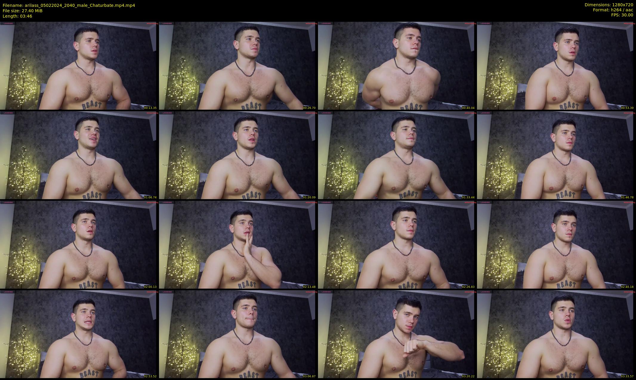 arilass — 4 minute Chaturbate male cam show recording, 720p, Feb 5, 2024