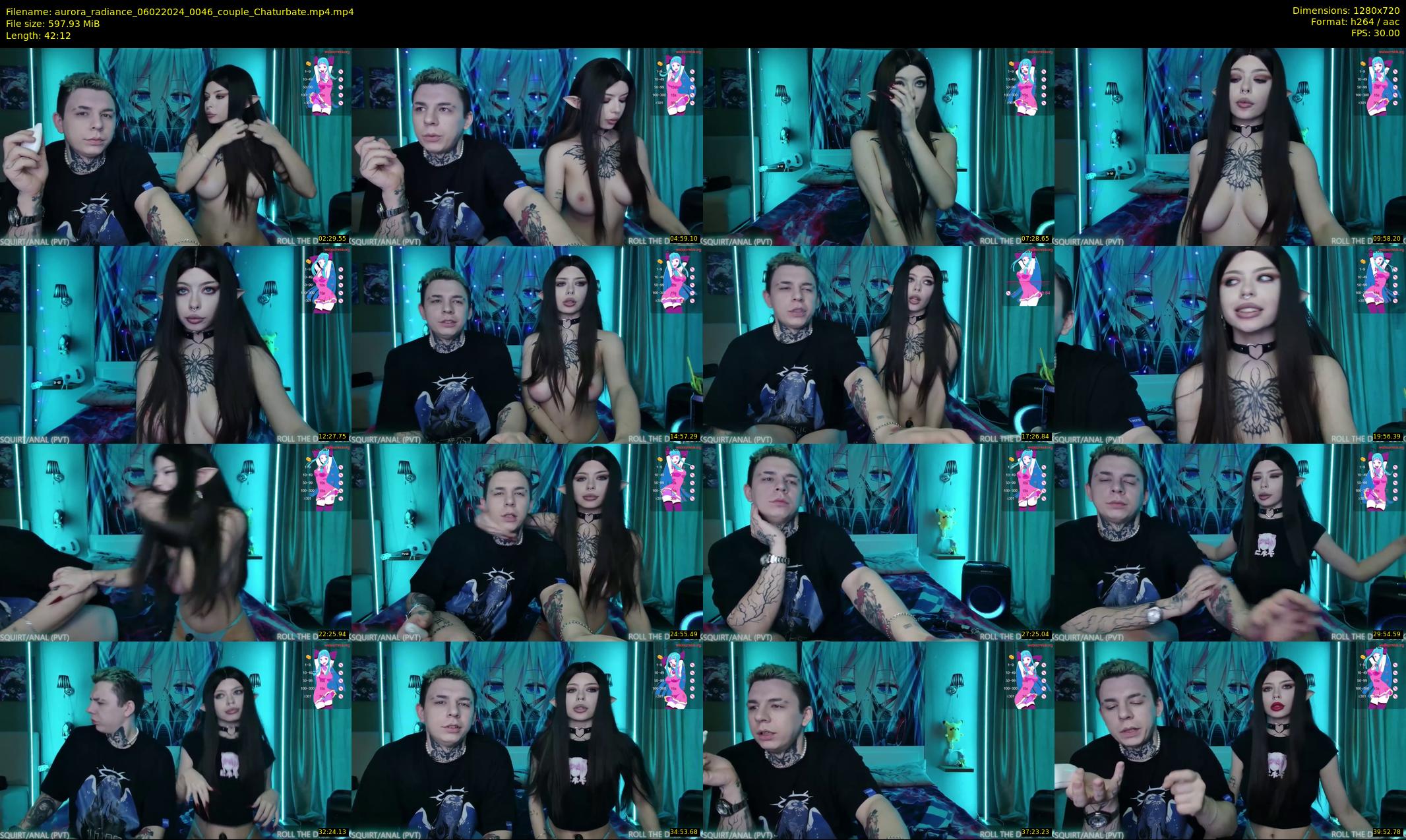 aurora_radiance — 43 minute Chaturbate couple cam show recording, 720p, Feb 6, 2024