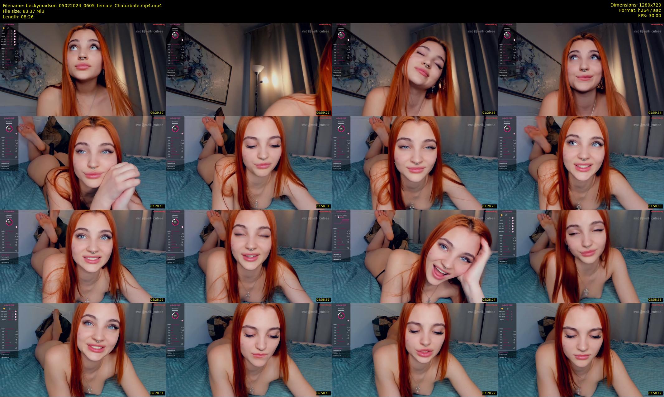 beckymadson — 9 minute Chaturbate female cam show recording, 720p, Feb 5, 2024