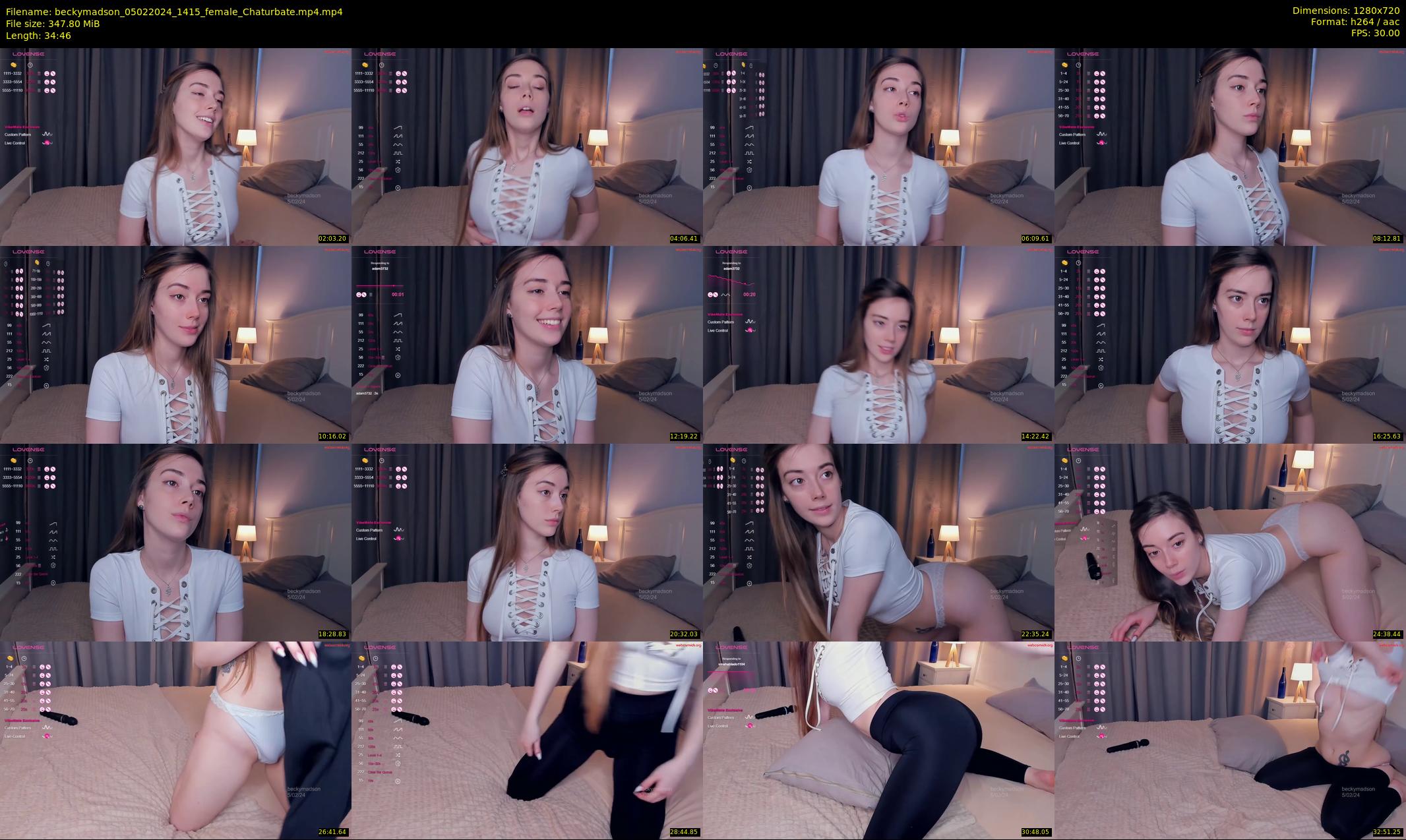 beckymadson — 35 minute Chaturbate female cam show recording, 720p, Feb 5, 2024