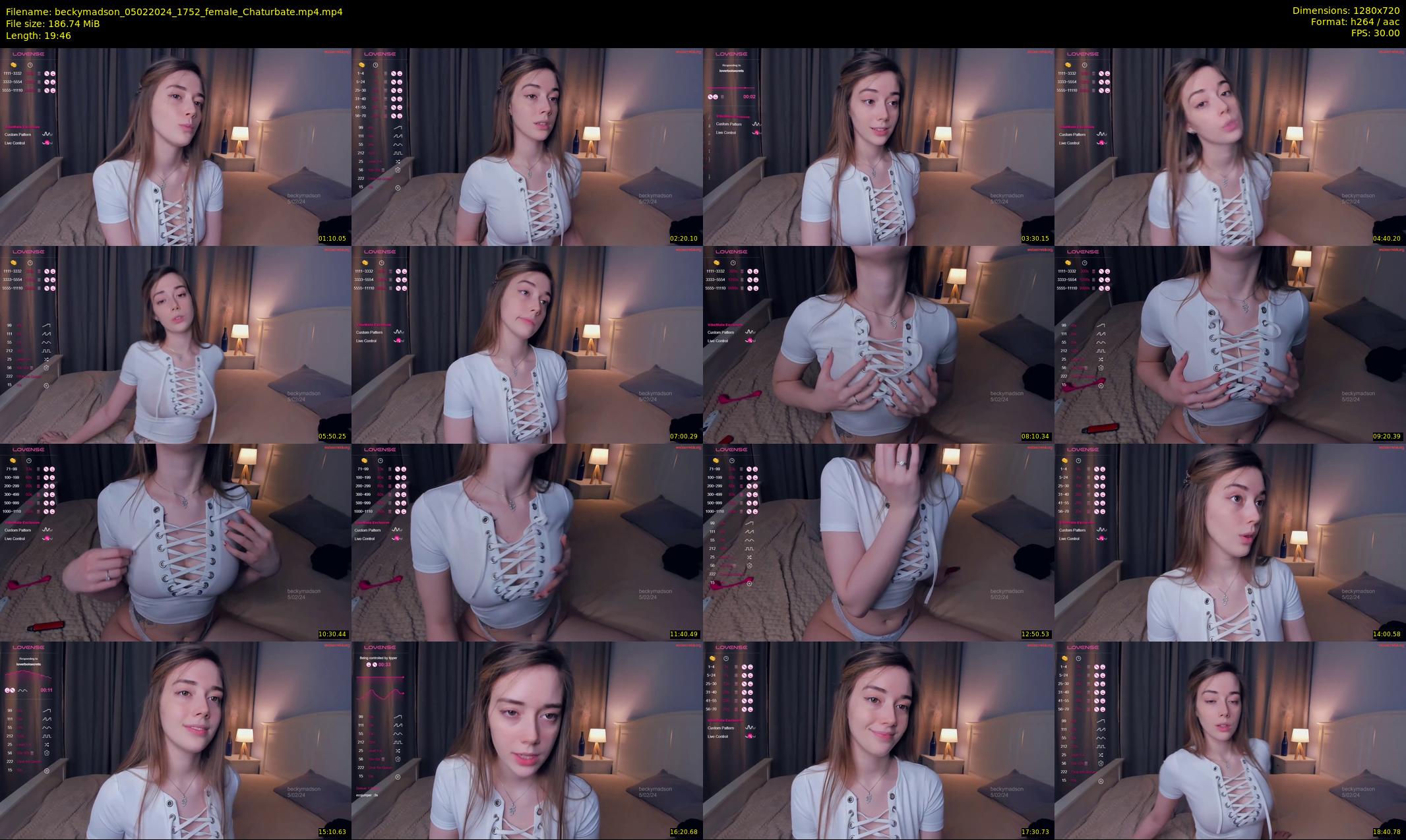 beckymadson — 20 minute Chaturbate female cam show recording, 720p, Feb 5, 2024