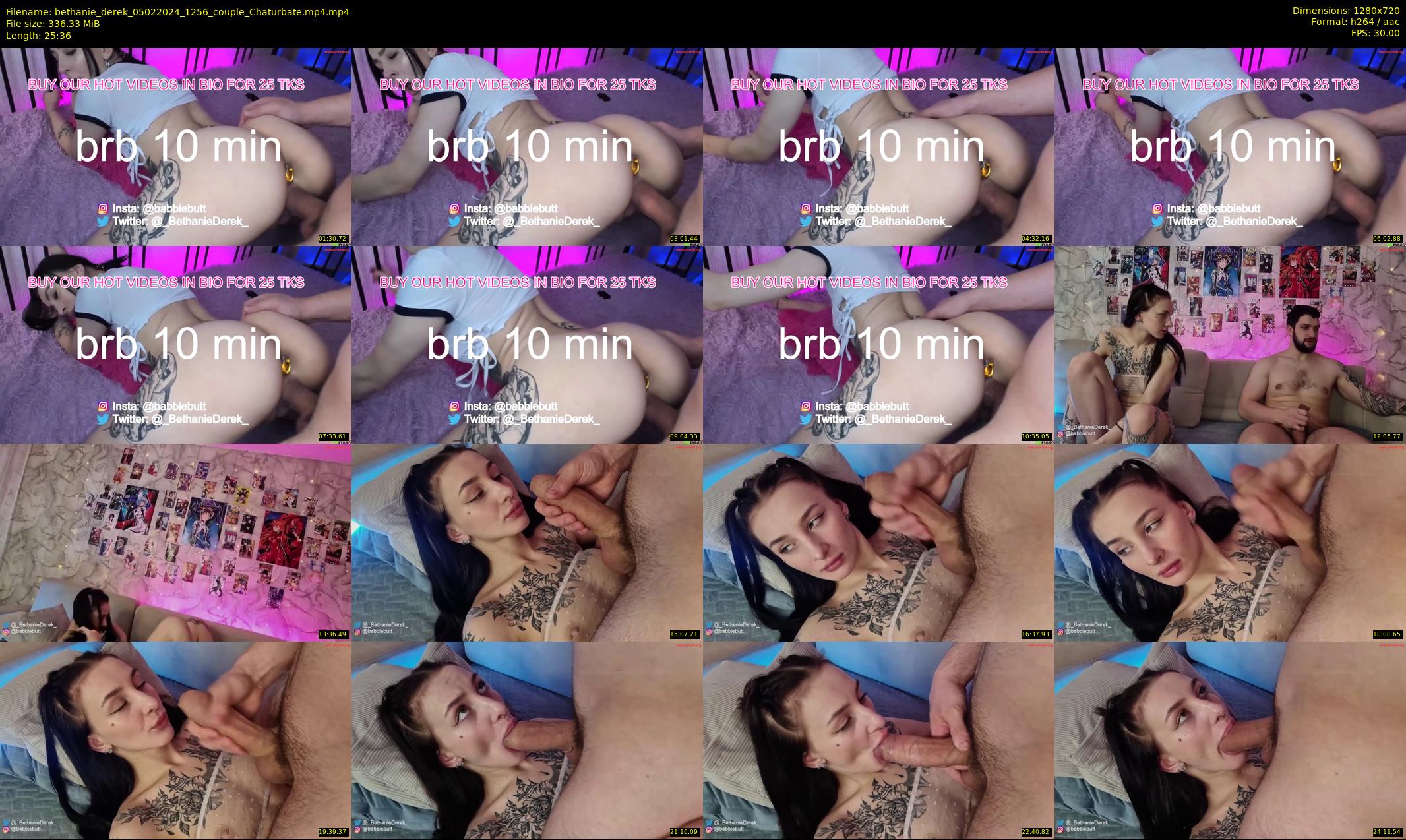 bethanie_derek — 26 minute Chaturbate couple cam show recording, 720p, Feb 5, 2024