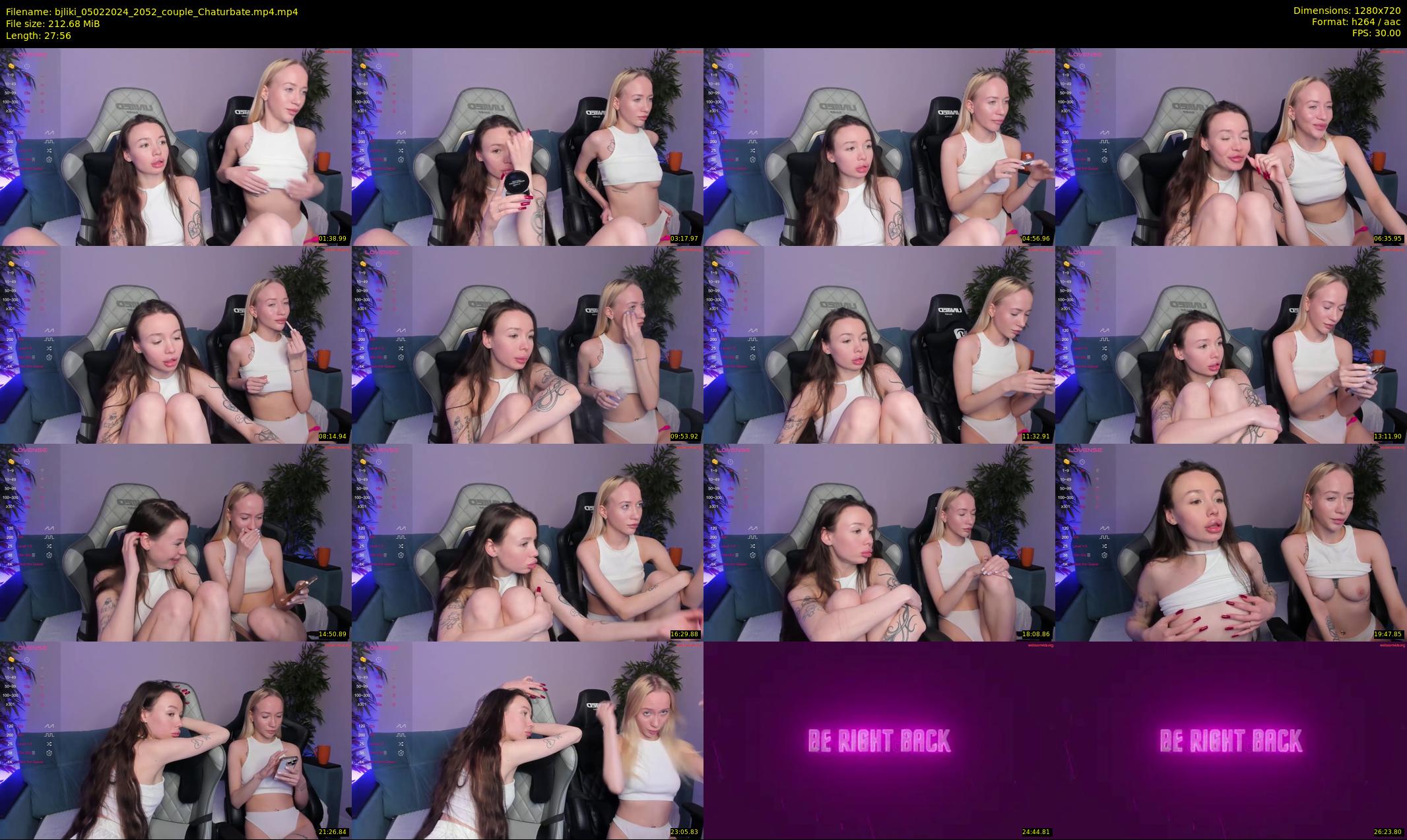 bjliki — 28 minute Chaturbate couple cam show recording, 720p, Feb 5, 2024