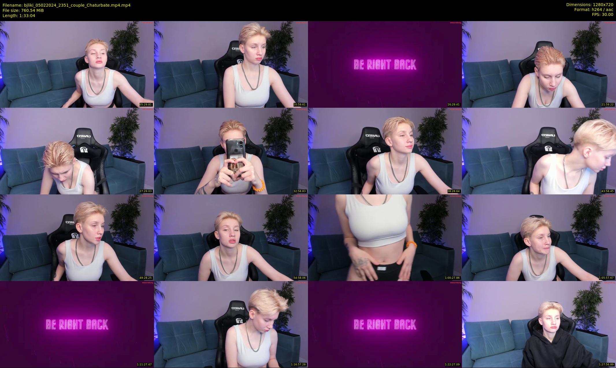 bjliki — 94 minute Chaturbate couple cam show recording, 720p, Feb 5, 2024