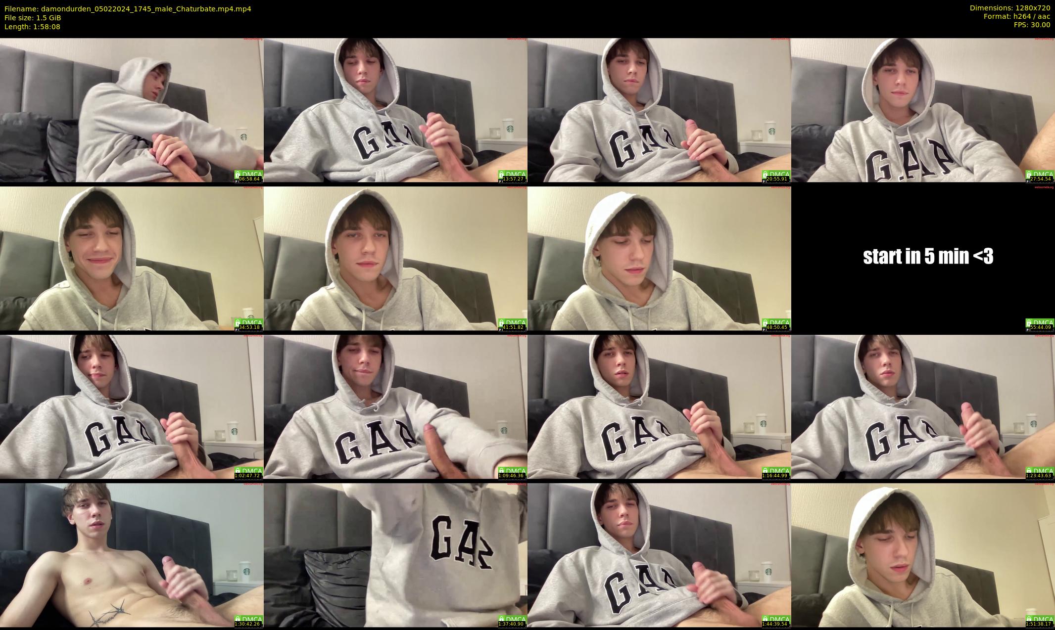 damondurden — 119 minute Chaturbate male cam show recording, 720p, Feb 5, 2024