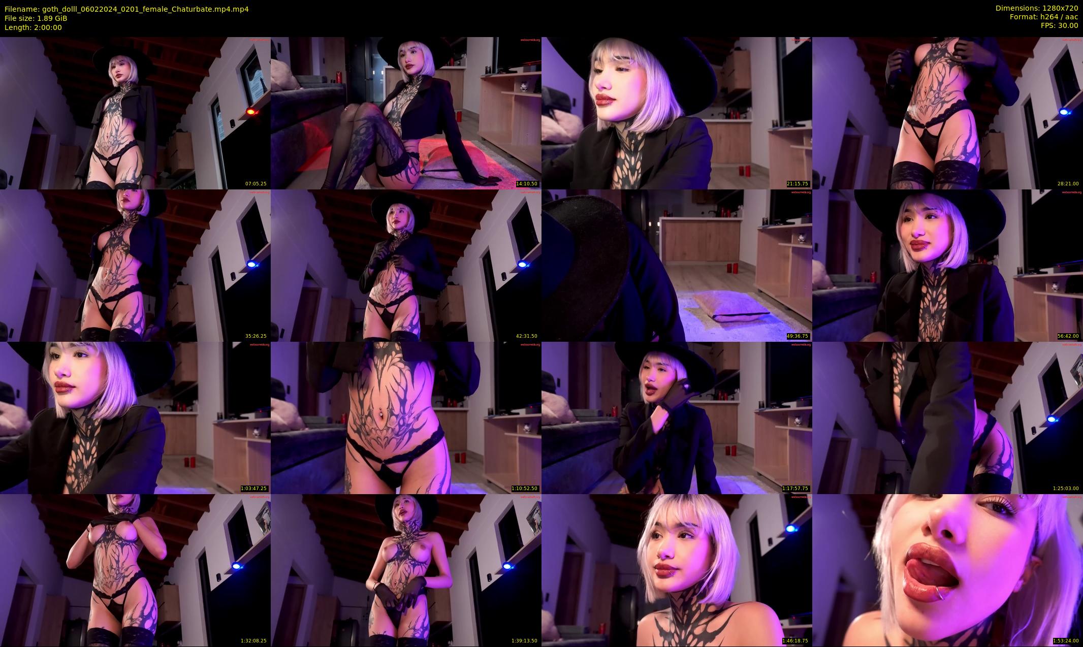 goth_dolll — 120 minute Chaturbate female cam show recording, 720p, Feb 6, 2024
