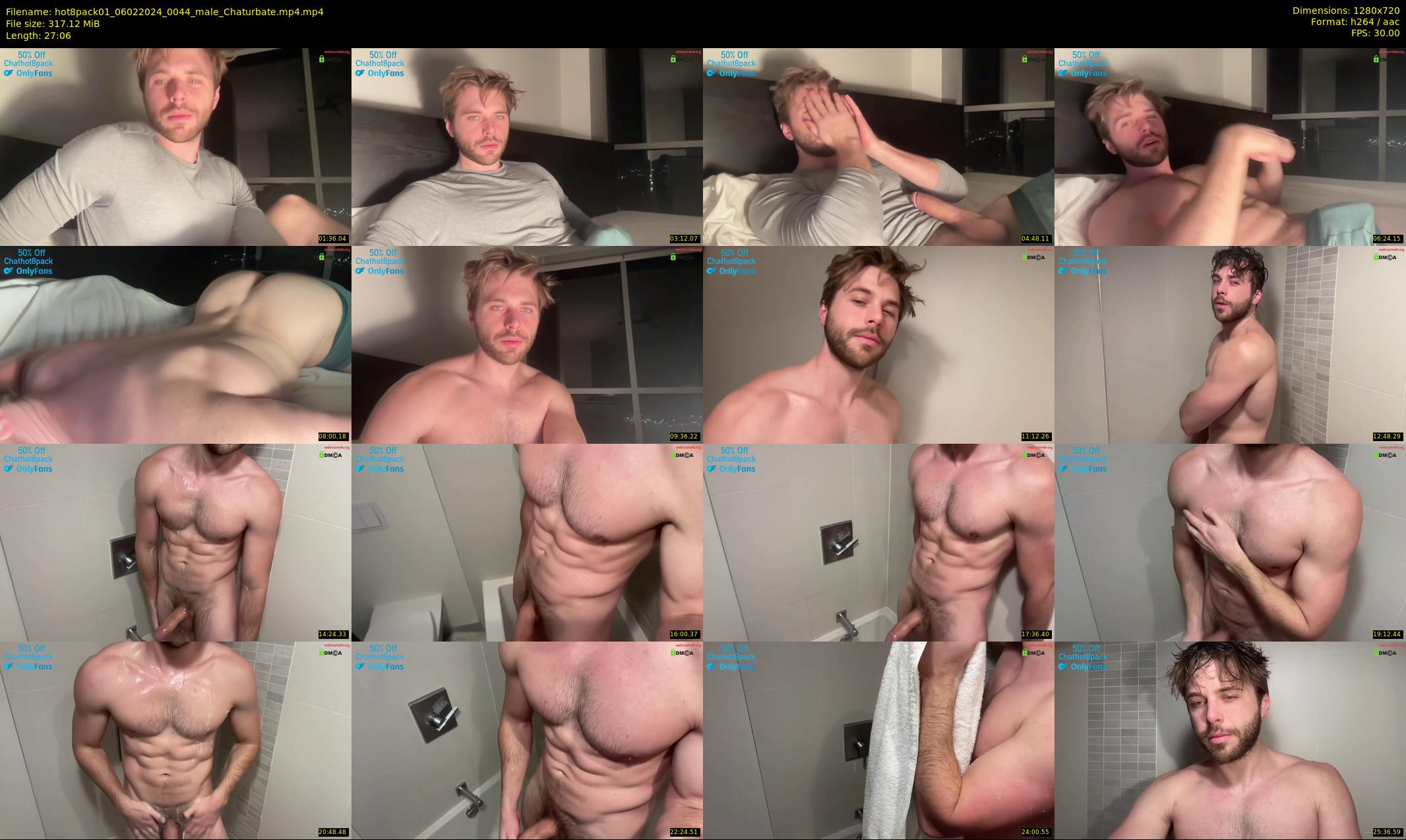 hot8pack01 — 28 minute Chaturbate male cam show recording, 720p, Feb 6, 2024