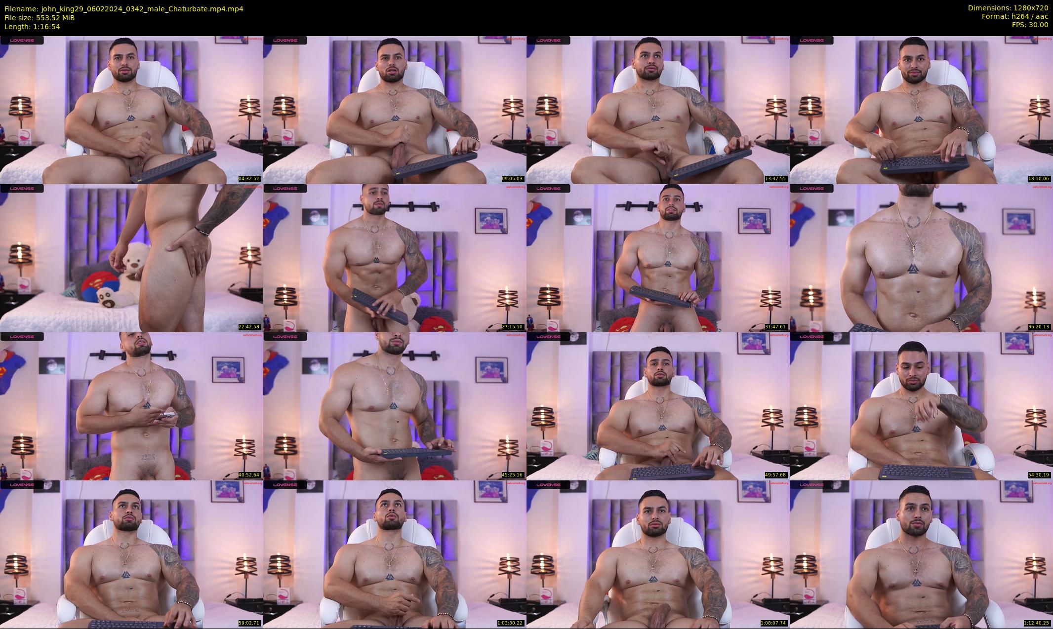 john_king29 — 77 minute Chaturbate male cam show recording, 720p, Feb 6, 2024