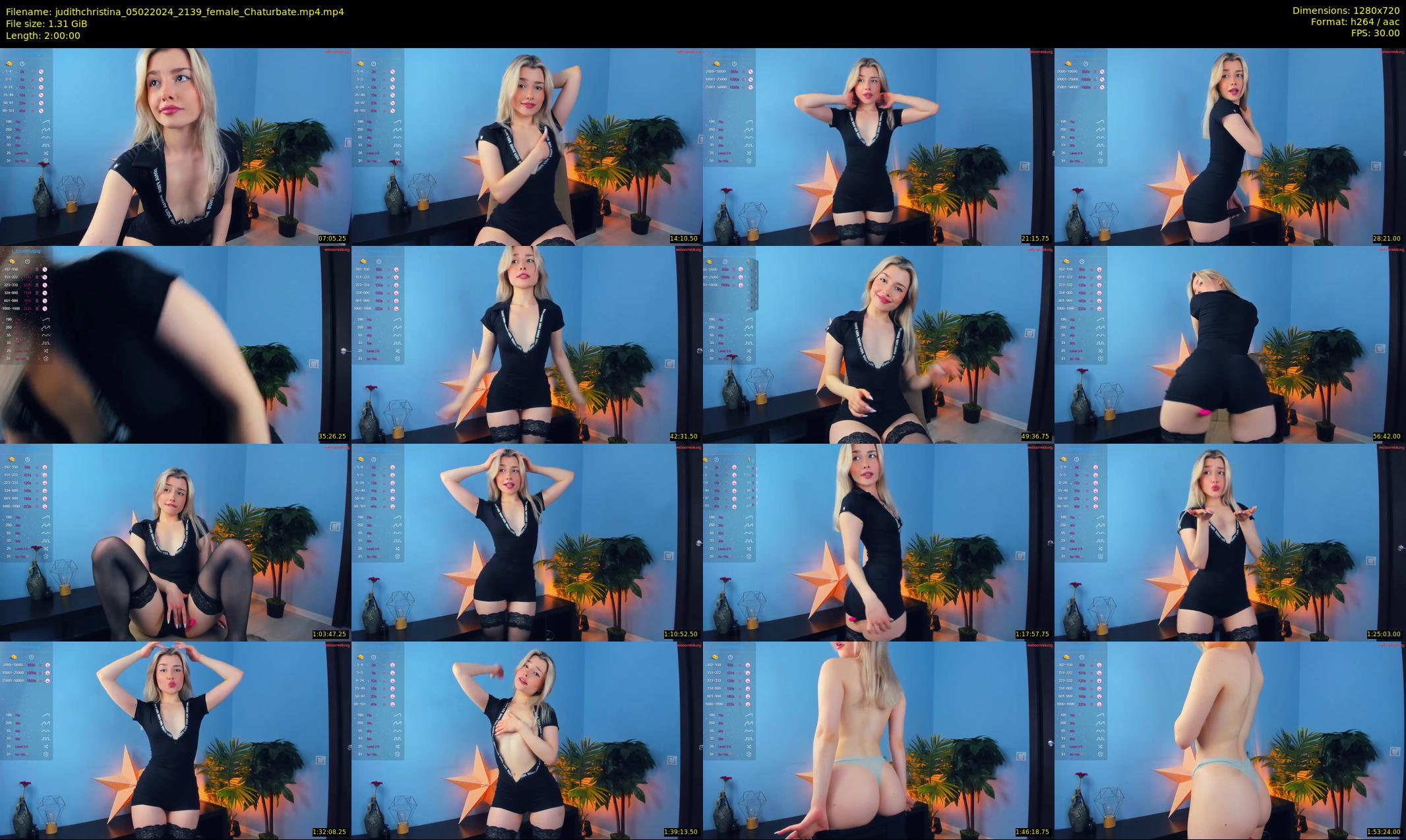 judithchristina — 120 minute Chaturbate female cam show recording, 720p, Feb 5, 2024