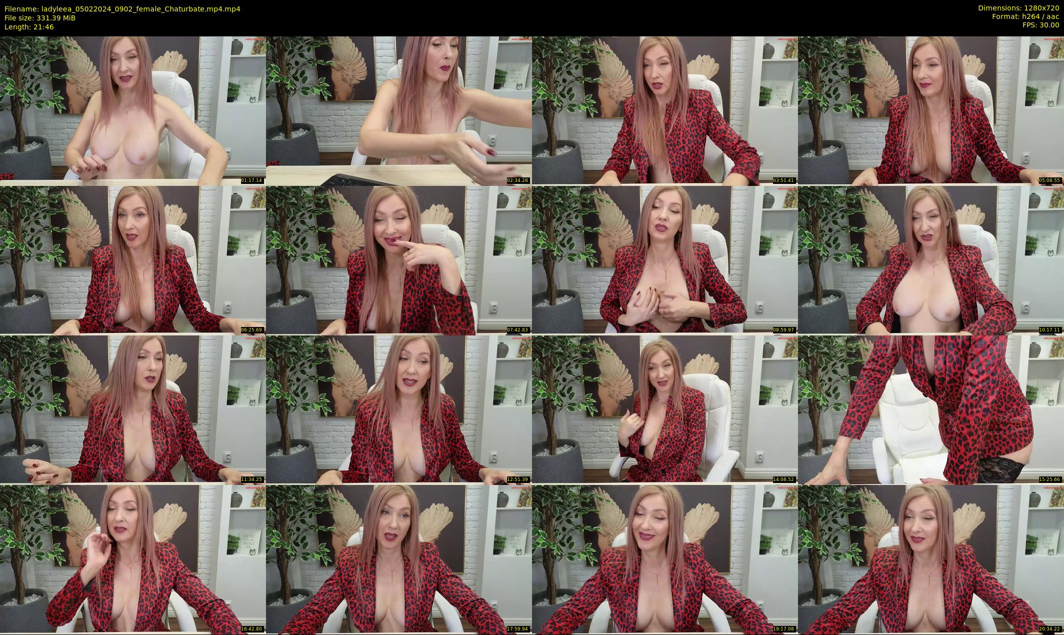 ladyleea — 22 minute Chaturbate female cam show recording, 720p, Feb 5, 2024