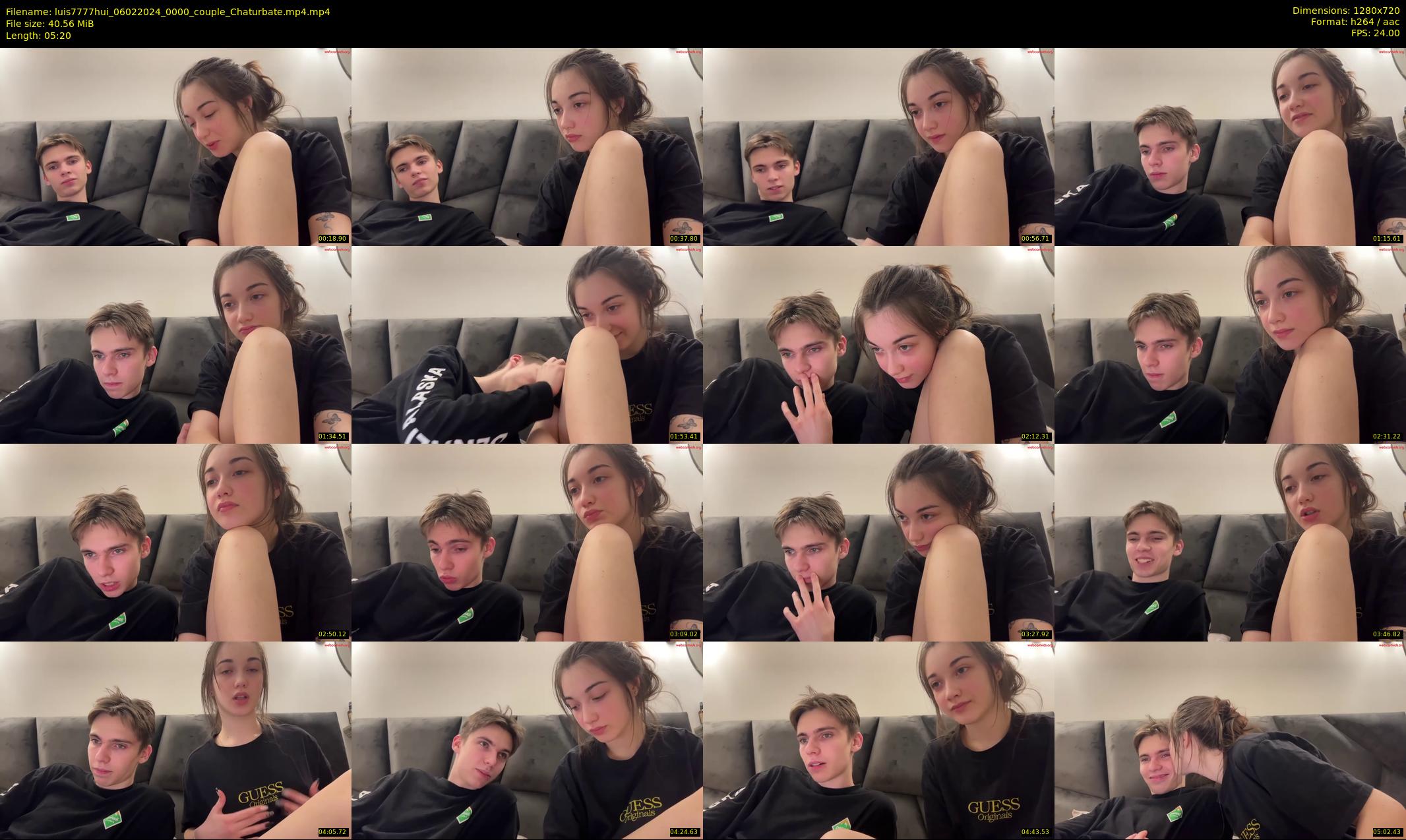 luis7777hui — 6 minute Chaturbate couple cam show recording, 720p, Feb 6, 2024