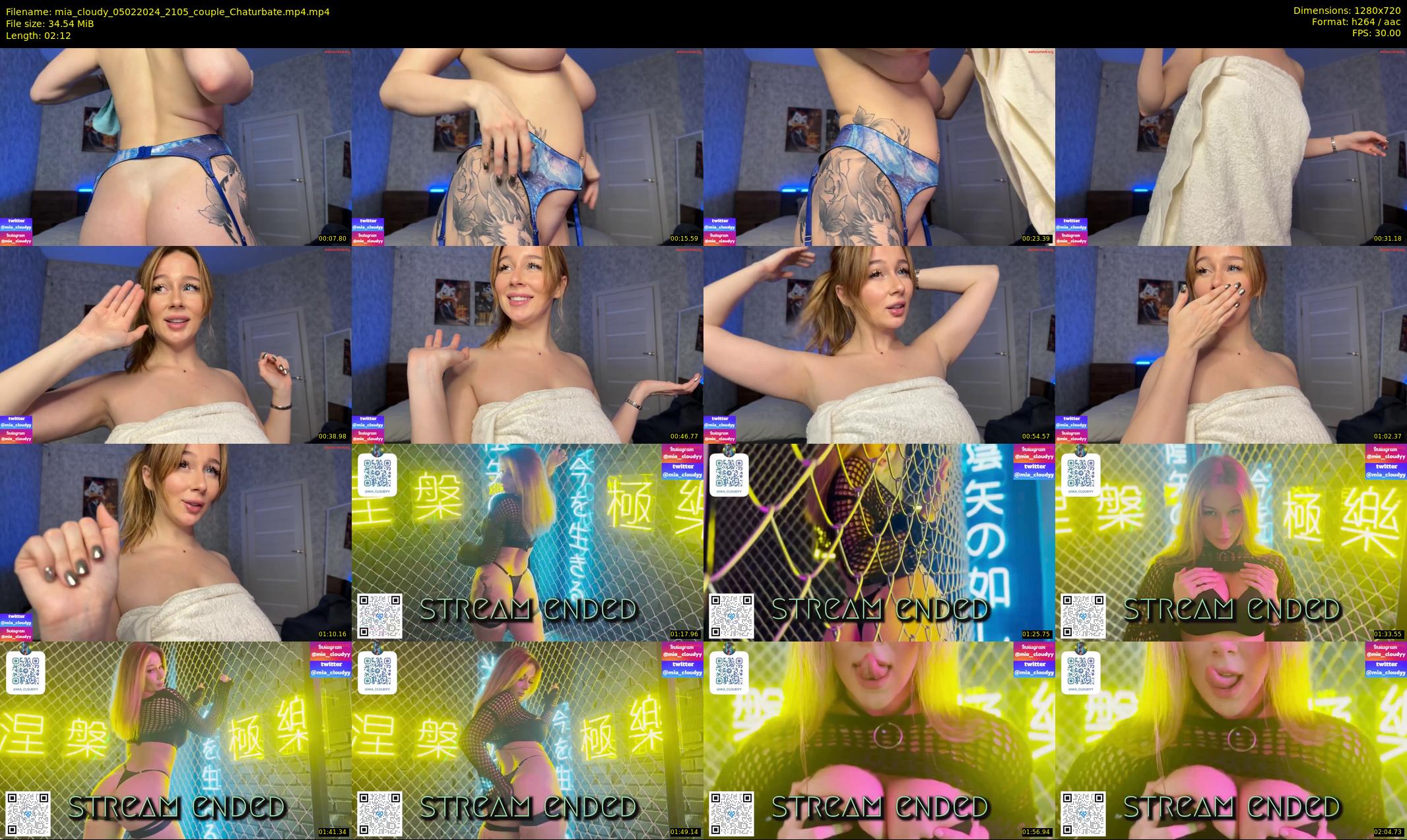 mia_cloudy — 3 minute Chaturbate female cam show recording, 720p, Feb 5, 2024