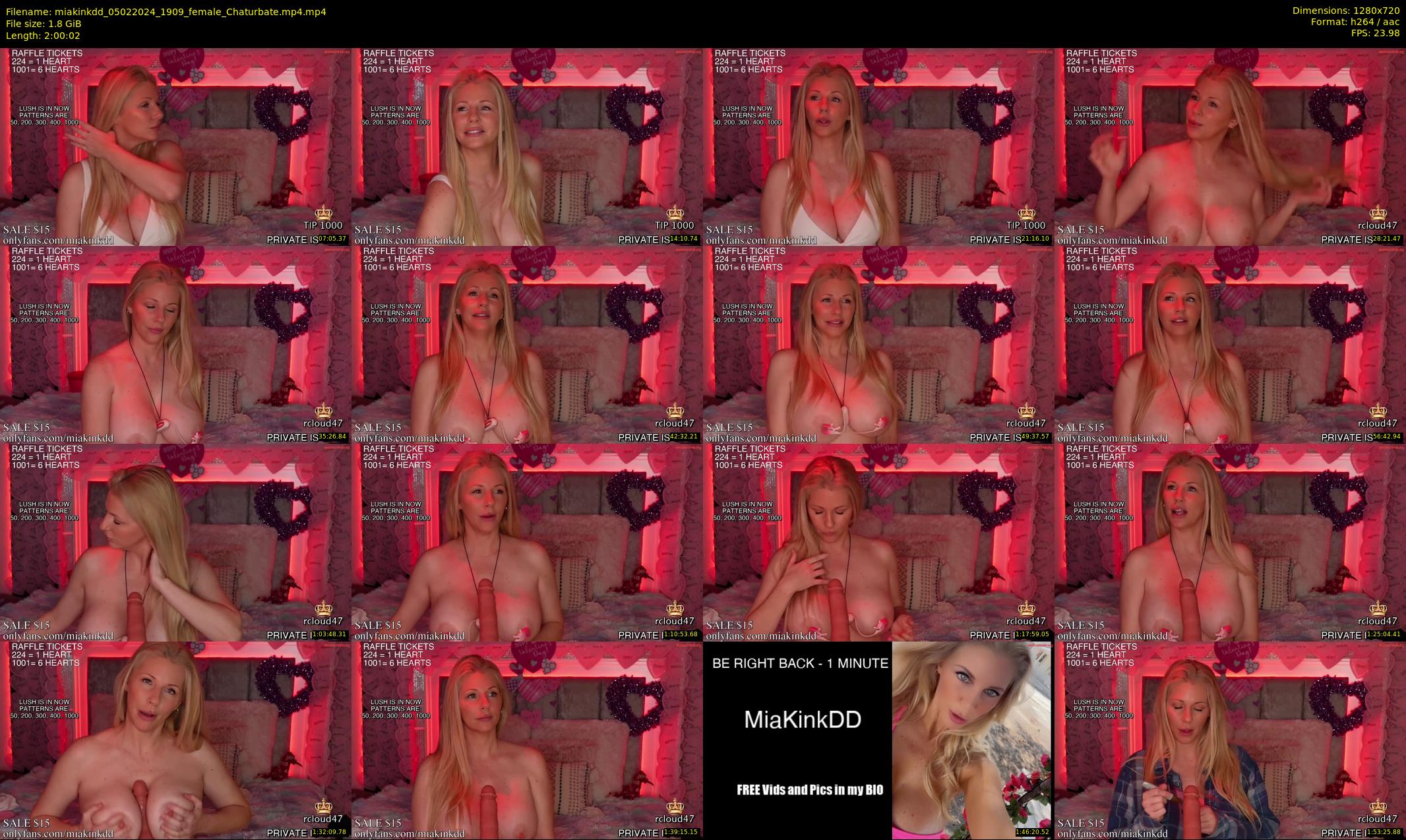 miakinkdd — 121 minute Chaturbate female cam show recording, 720p, Feb 5, 2024