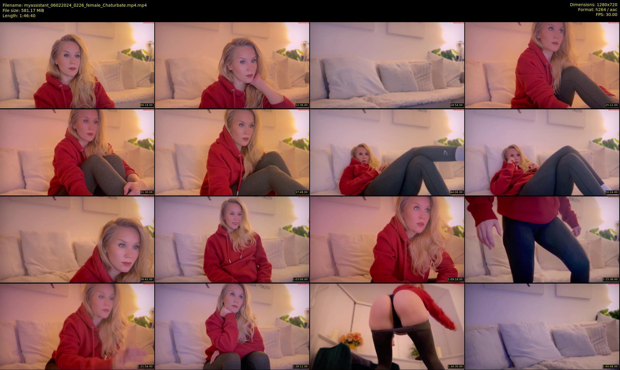 myassistant — 107 minute Chaturbate female cam show recording, 720p, Feb 6, 2024