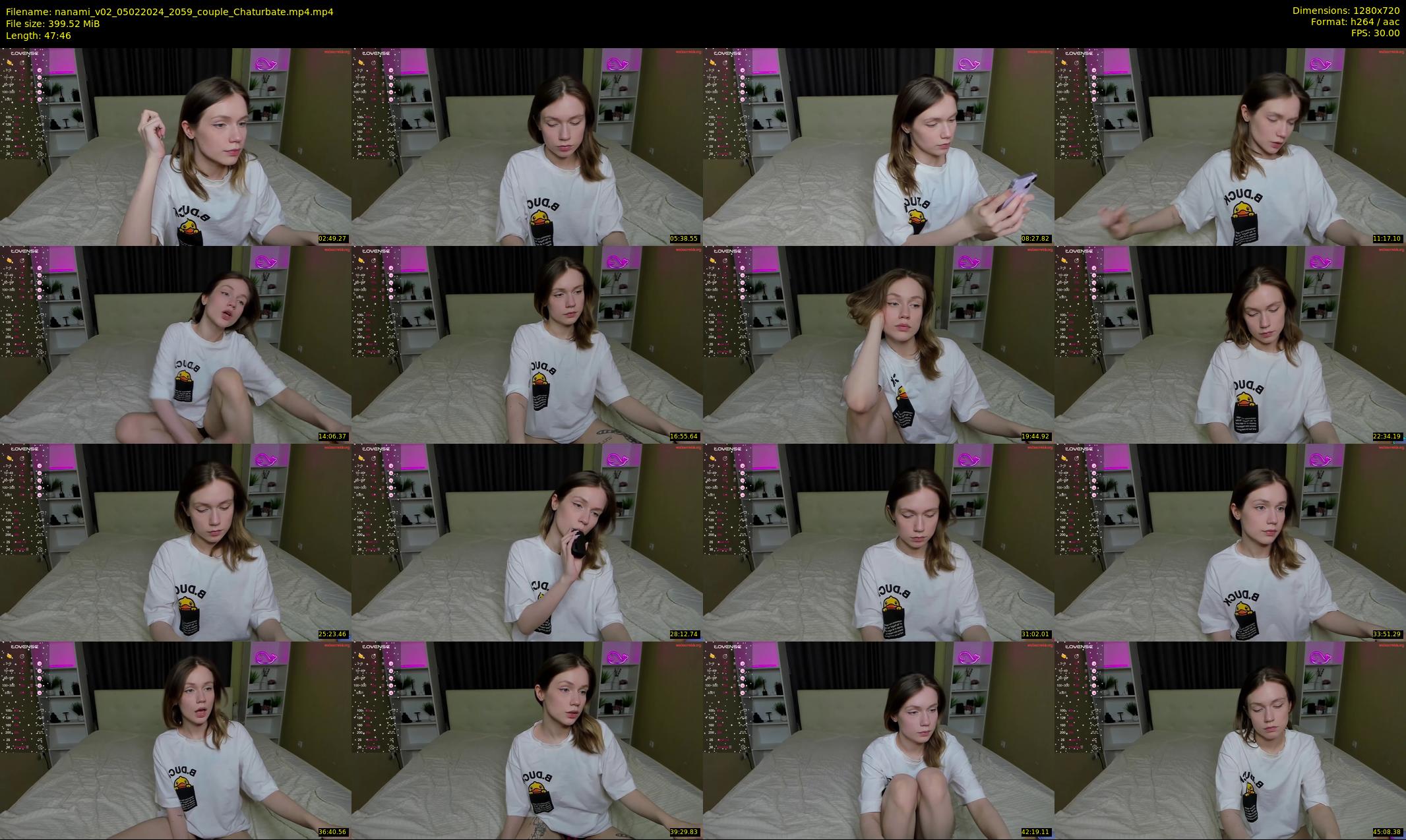 nanami_v02 — 48 minute Chaturbate couple cam show recording, 720p, Feb 5, 2024