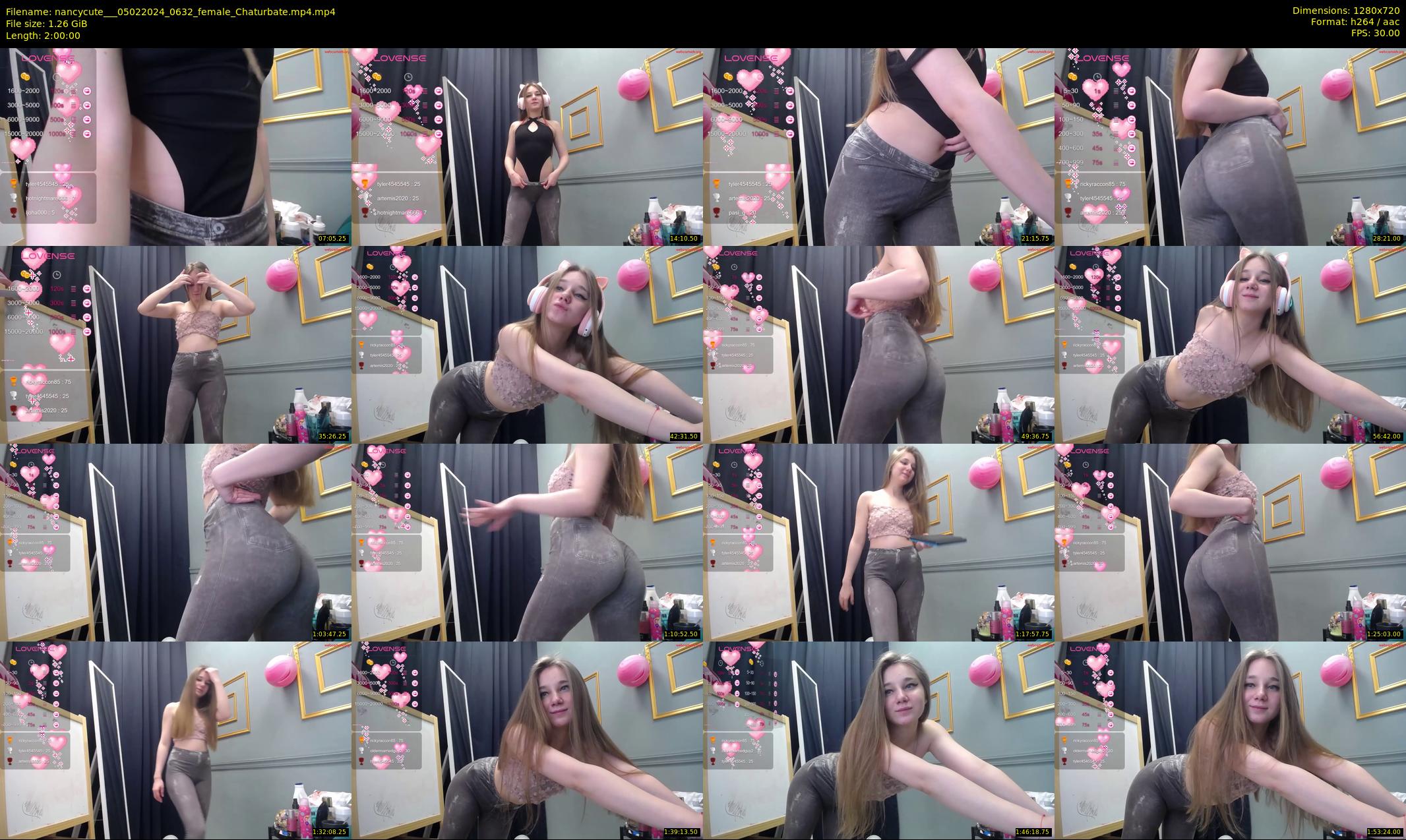 nancycute__ — 120 minute Chaturbate female cam show recording, 720p, Feb 5, 2024