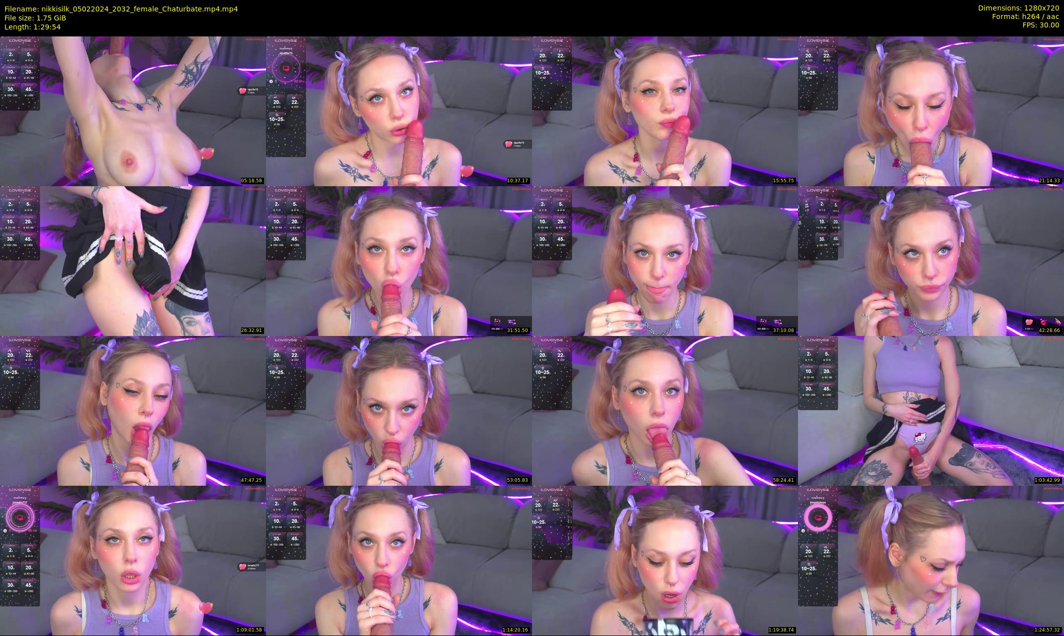 nikkisilk — 90 minute Chaturbate female cam show recording, 720p, Feb 5, 2024