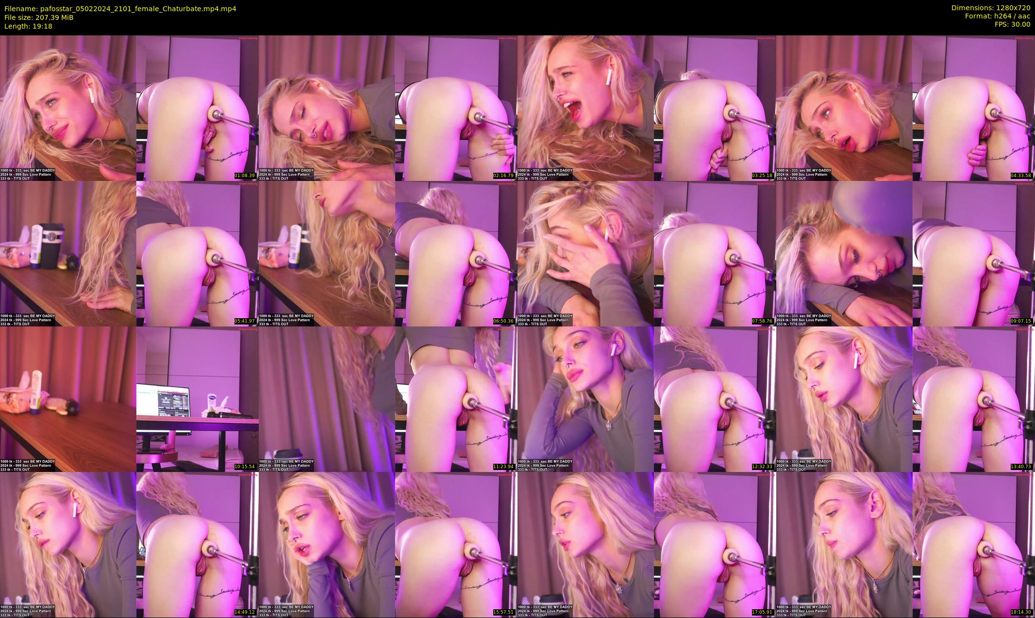 pafosstar — 20 minute Chaturbate female cam show recording, 720p, Feb 5, 2024