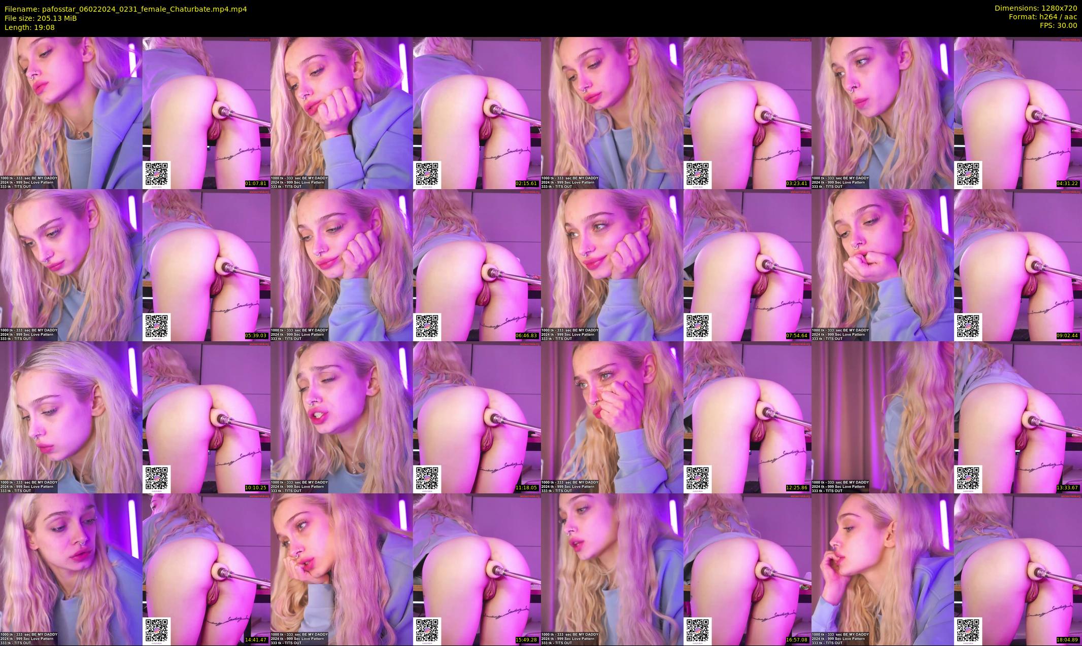 pafosstar — 20 minute Chaturbate female cam show recording, 720p, Feb 6, 2024