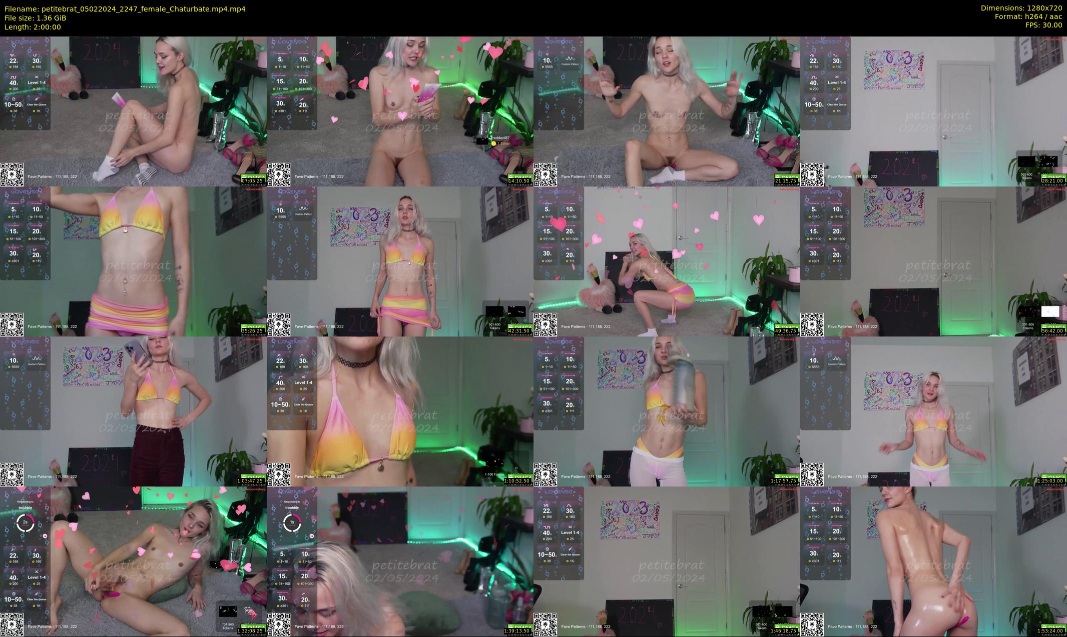 petitebrat — 120 minute Chaturbate female cam show recording, 720p, Feb 5, 2024