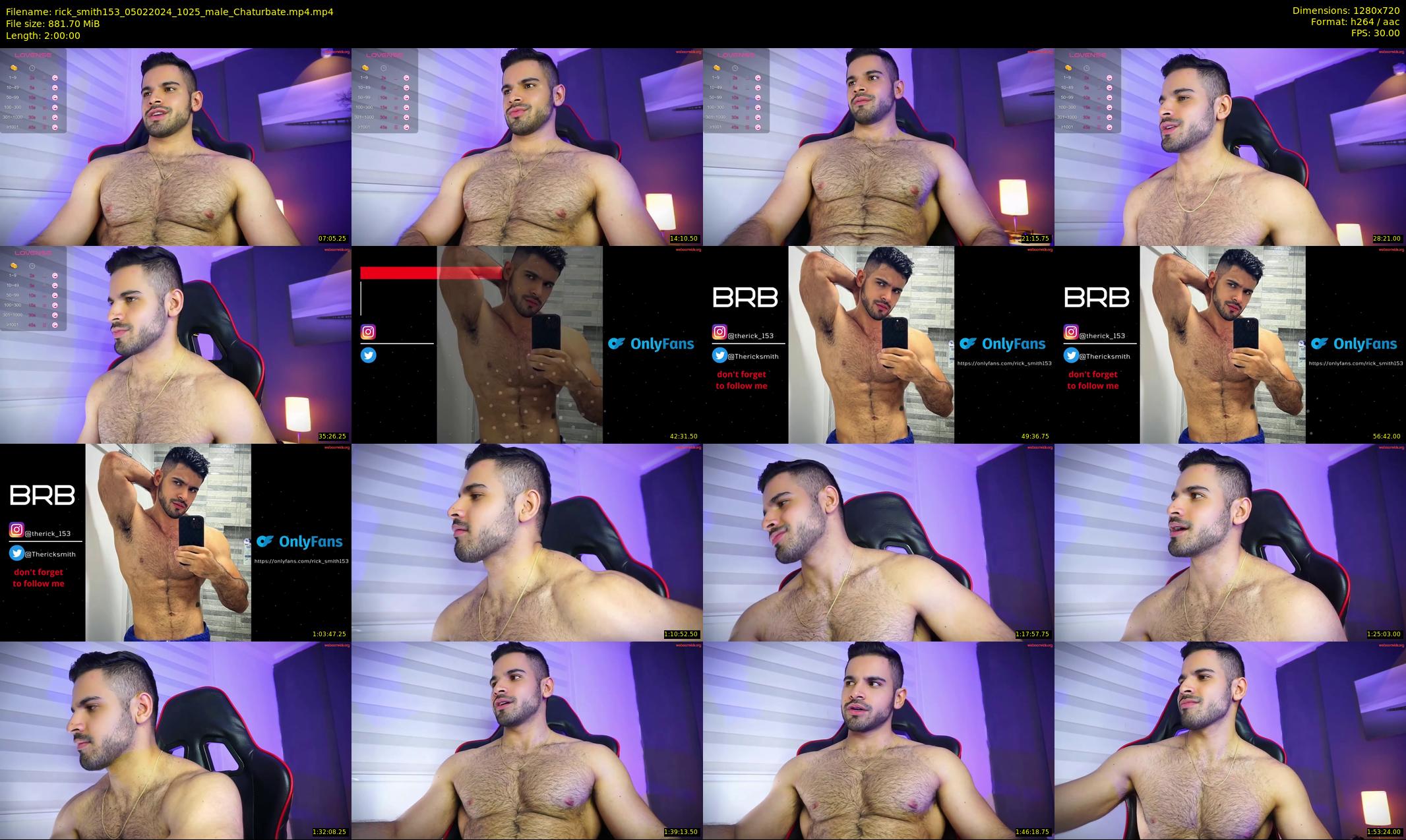 rick_smith153 — 120 minute Chaturbate male cam show recording, 720p, Feb 5, 2024