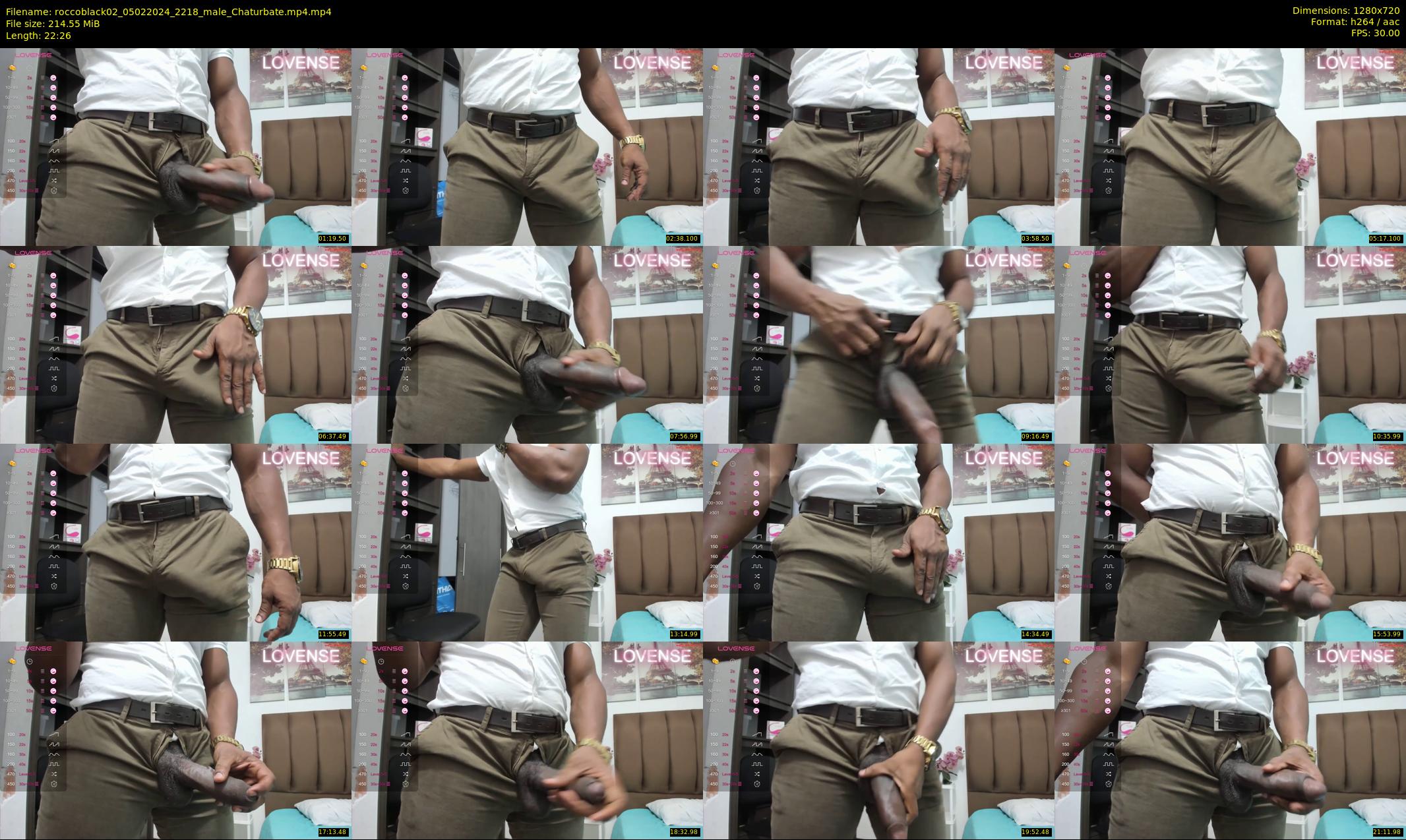 roccoblack02 — 23 minute Chaturbate male cam show recording, 720p, Feb 5, 2024