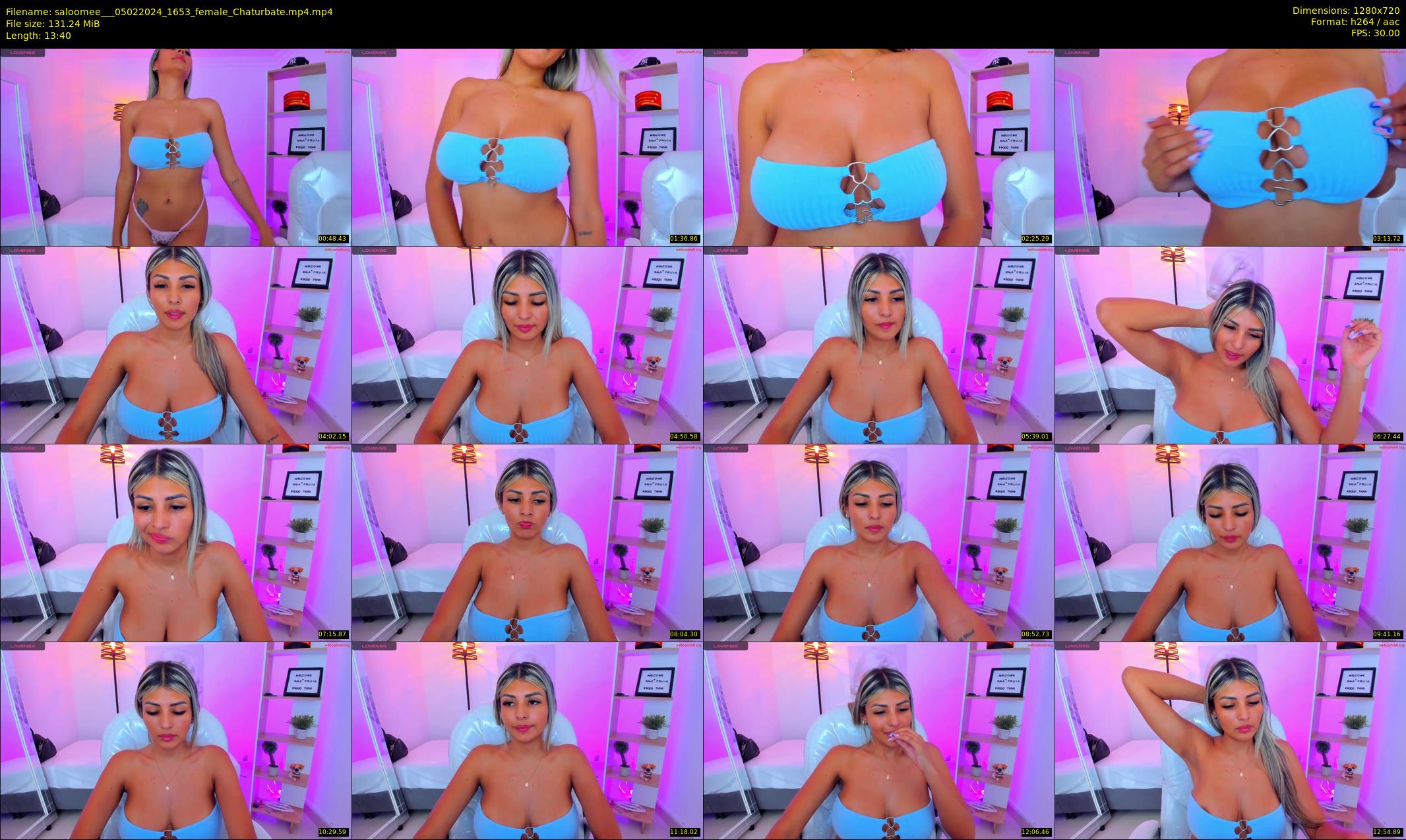 saloomee__ — 14 minute Chaturbate female cam show recording, 720p, Feb 5, 2024
