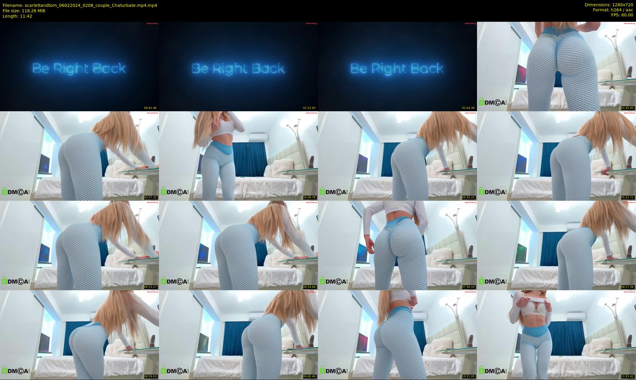 scarlettandtom — 12 minute Chaturbate couple cam show recording, 720p, Feb 6, 2024