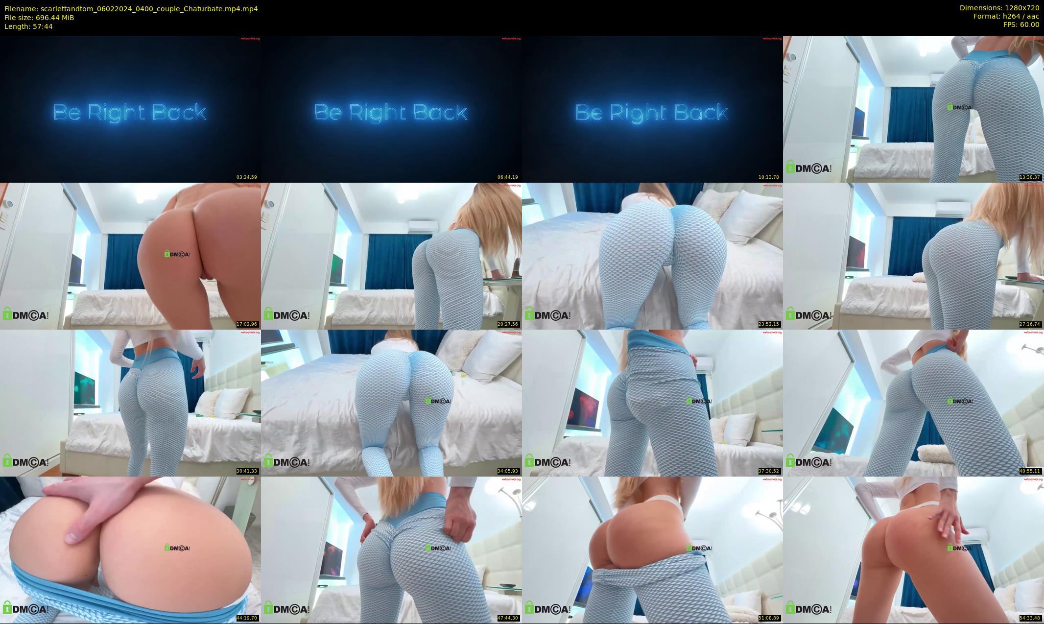 scarlettandtom — 58 minute Chaturbate couple cam show recording, 720p, Feb 6, 2024