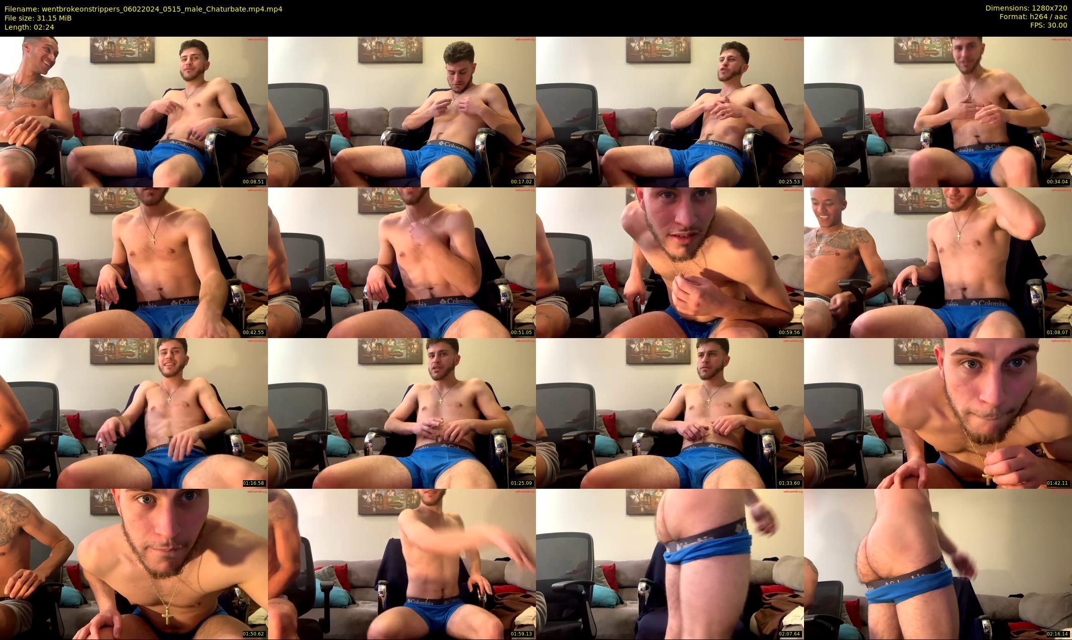 wentbrokeonstrippers — 3 minute Chaturbate male cam show recording, 720p, Feb 6, 2024