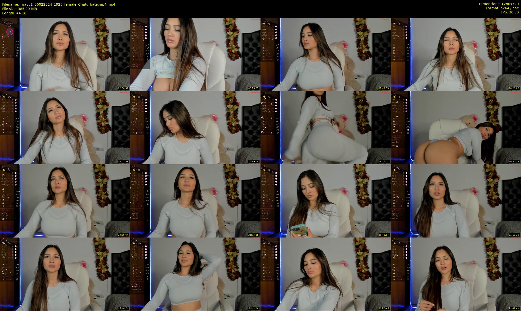 _gaby1 — 45 minute Chaturbate female cam show recording, 720p, Feb 6, 2024