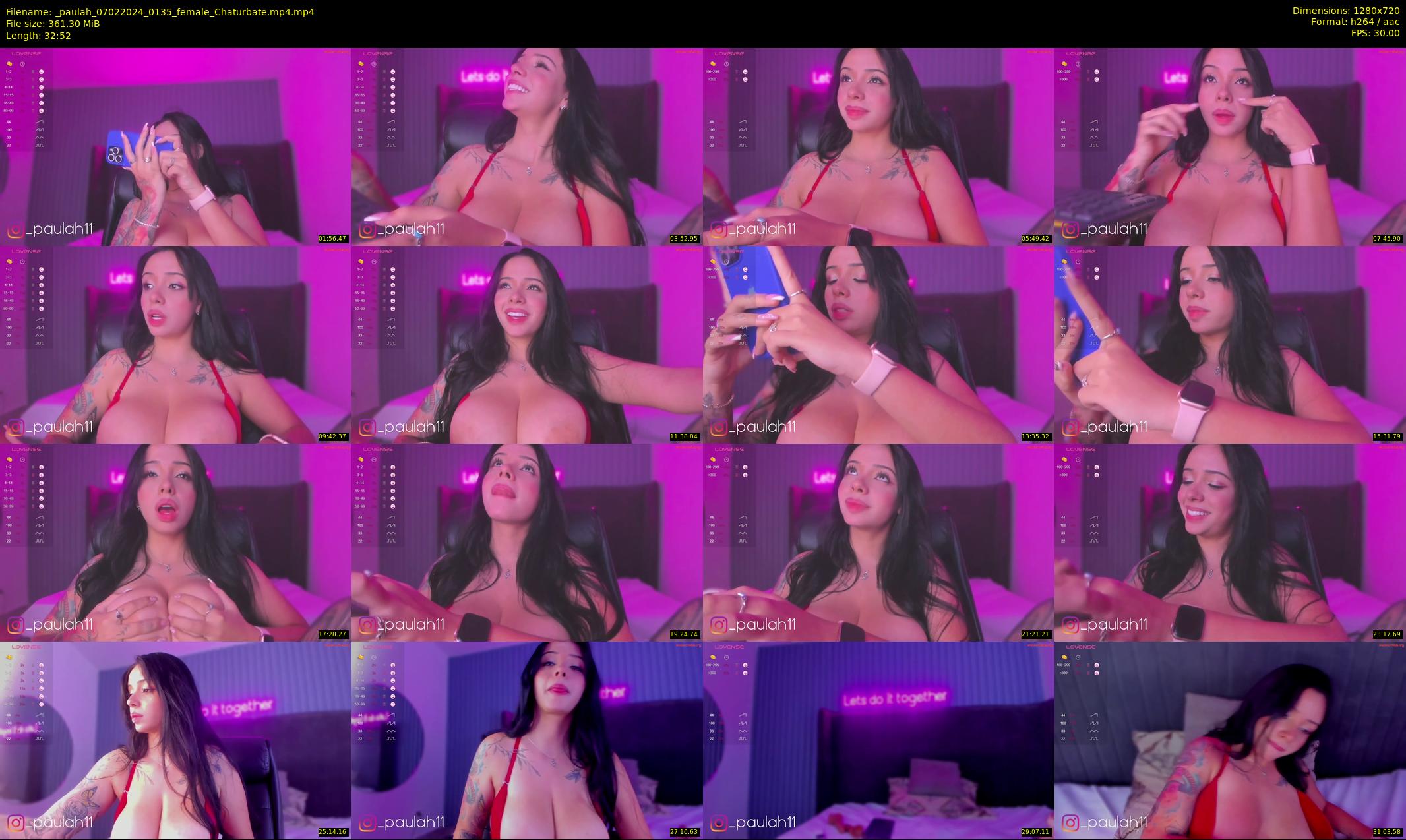 _paulah — 33 minute Chaturbate female cam show recording, 720p, Feb 7, 2024