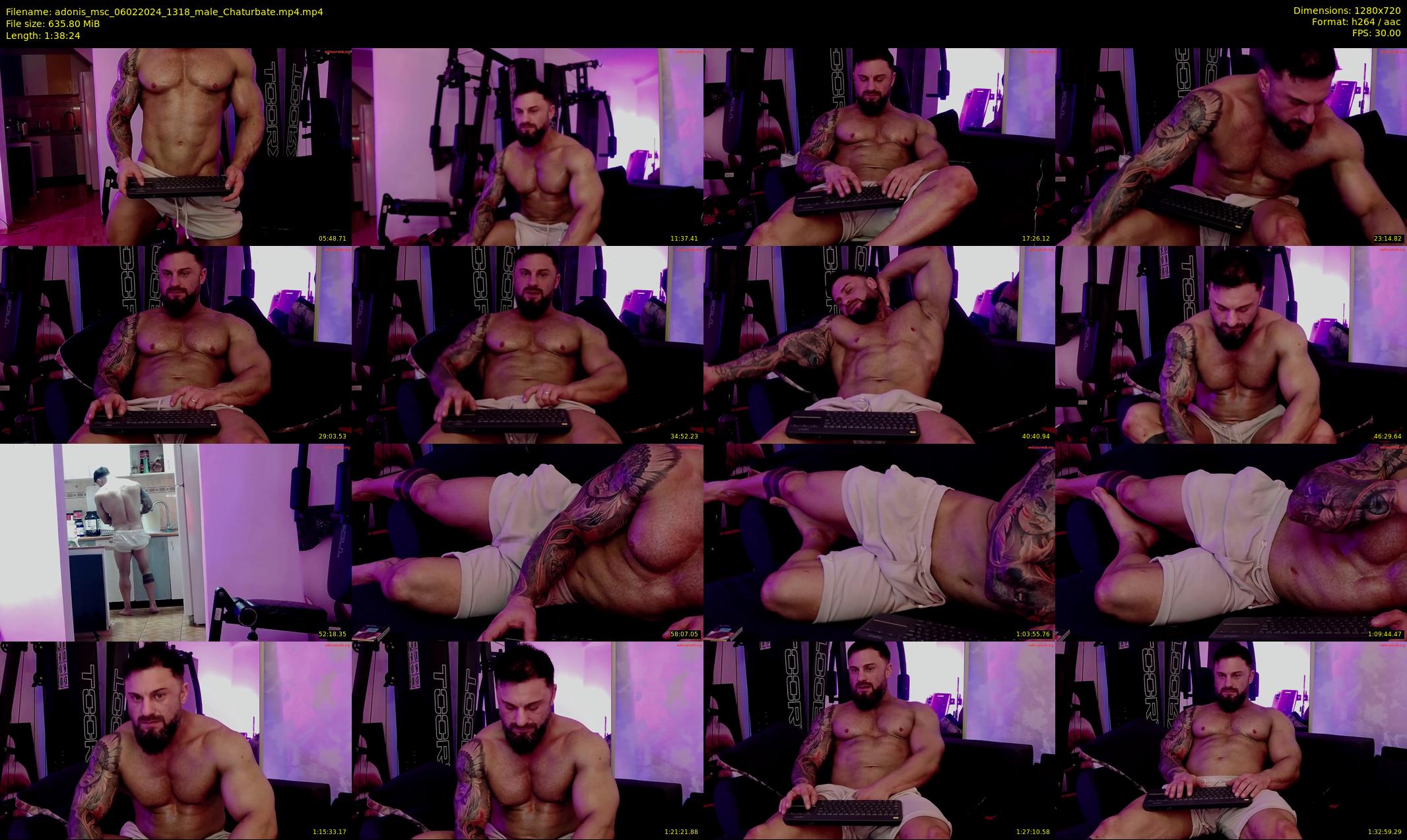 adonis_msc — 99 minute Chaturbate male cam show recording, 720p, Feb 6, 2024