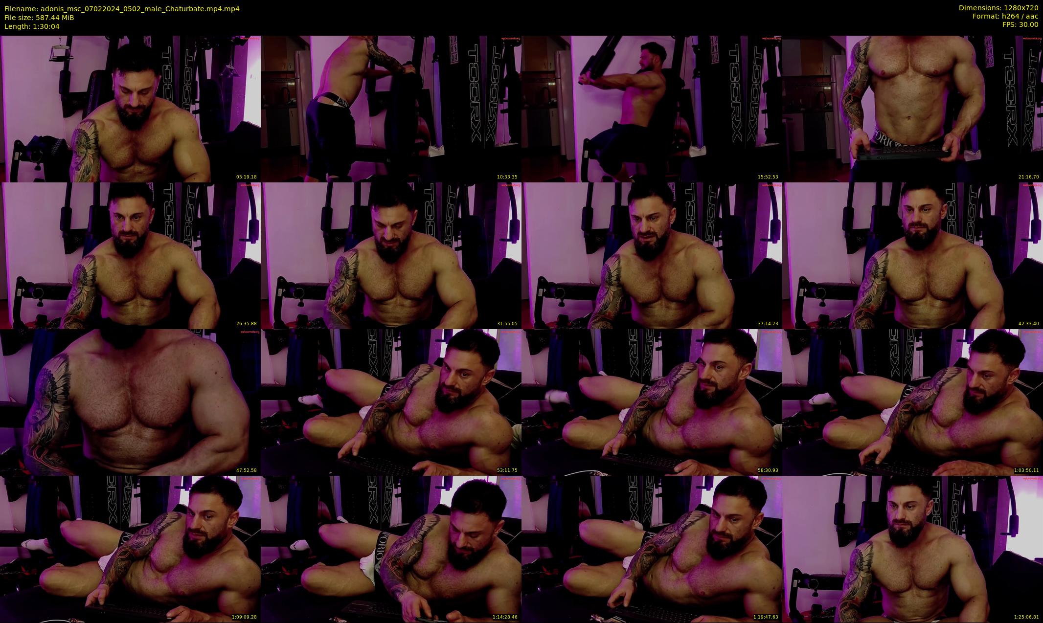 adonis_msc — 91 minute Chaturbate male cam show recording, 720p, Feb 7, 2024