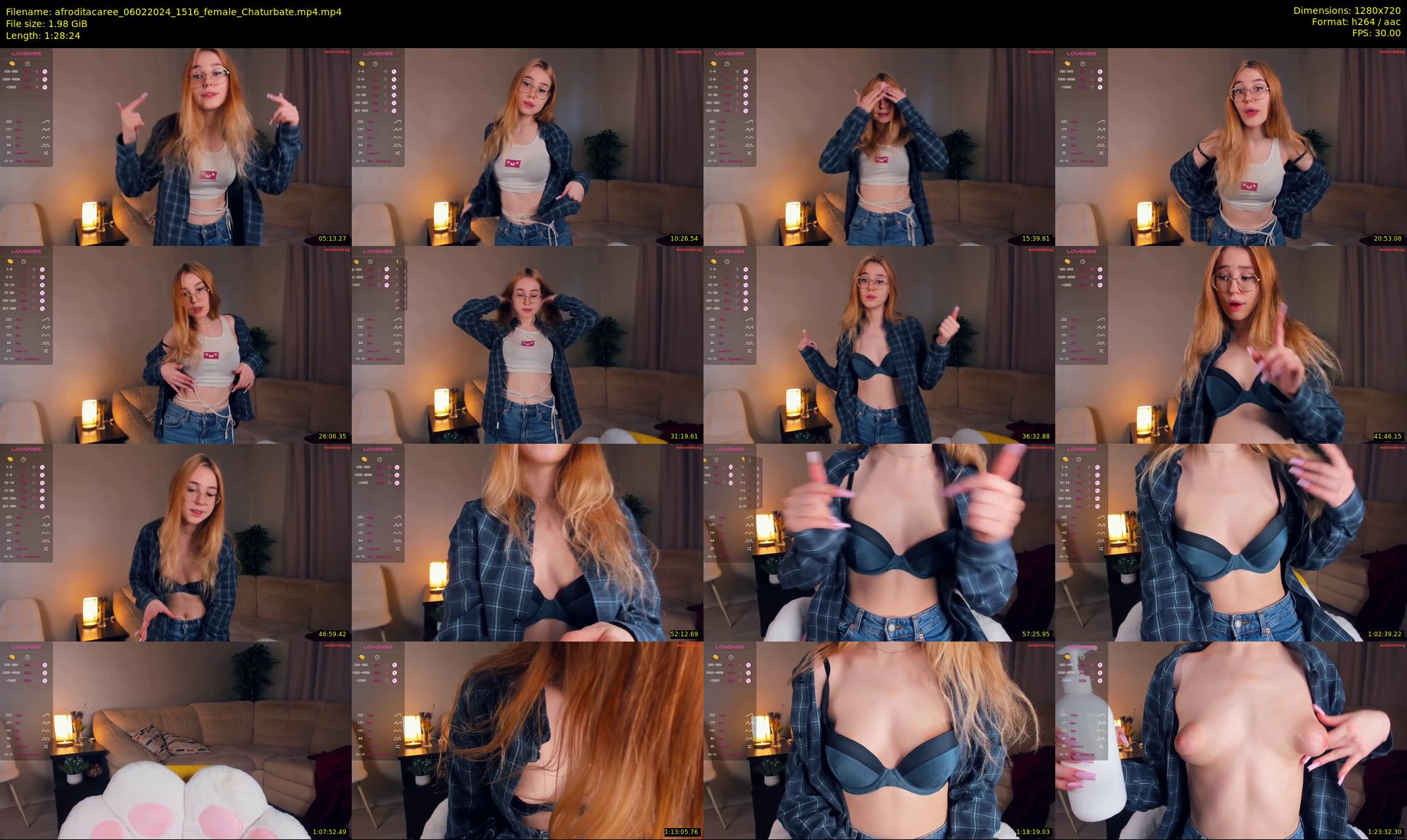 afroditacaree — 89 minute Chaturbate female cam show recording, 720p, Feb 6, 2024