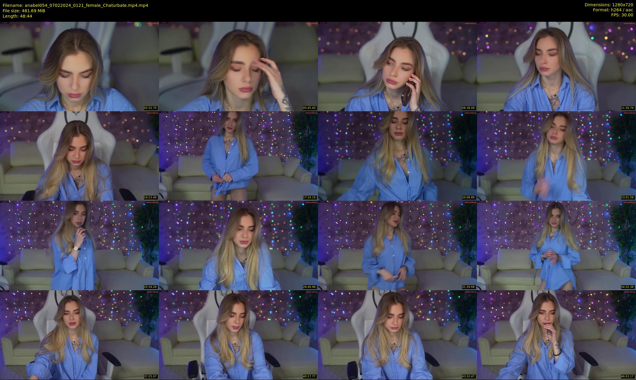 anabel054 — 49 minute Chaturbate female cam show recording, 720p, Feb 7, 2024