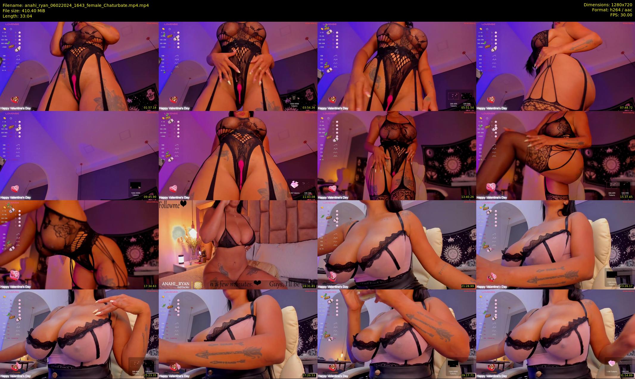 anahi_ryan — 34 minute Chaturbate female cam show recording, 720p, Feb 6, 2024