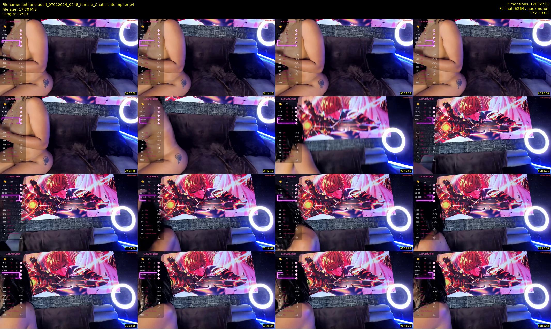 anthoneladoll — 2 minute Chaturbate female cam show recording, 720p, Feb 7, 2024