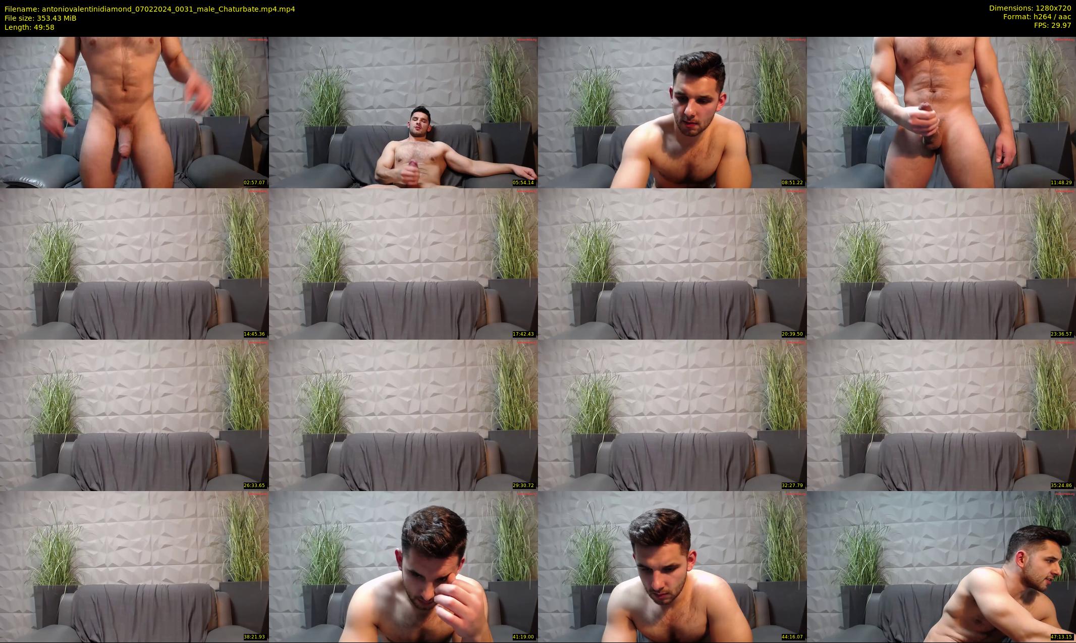 antoniovalentinidiamond — 50 minute Chaturbate male cam show recording, 720p, Feb 7, 2024