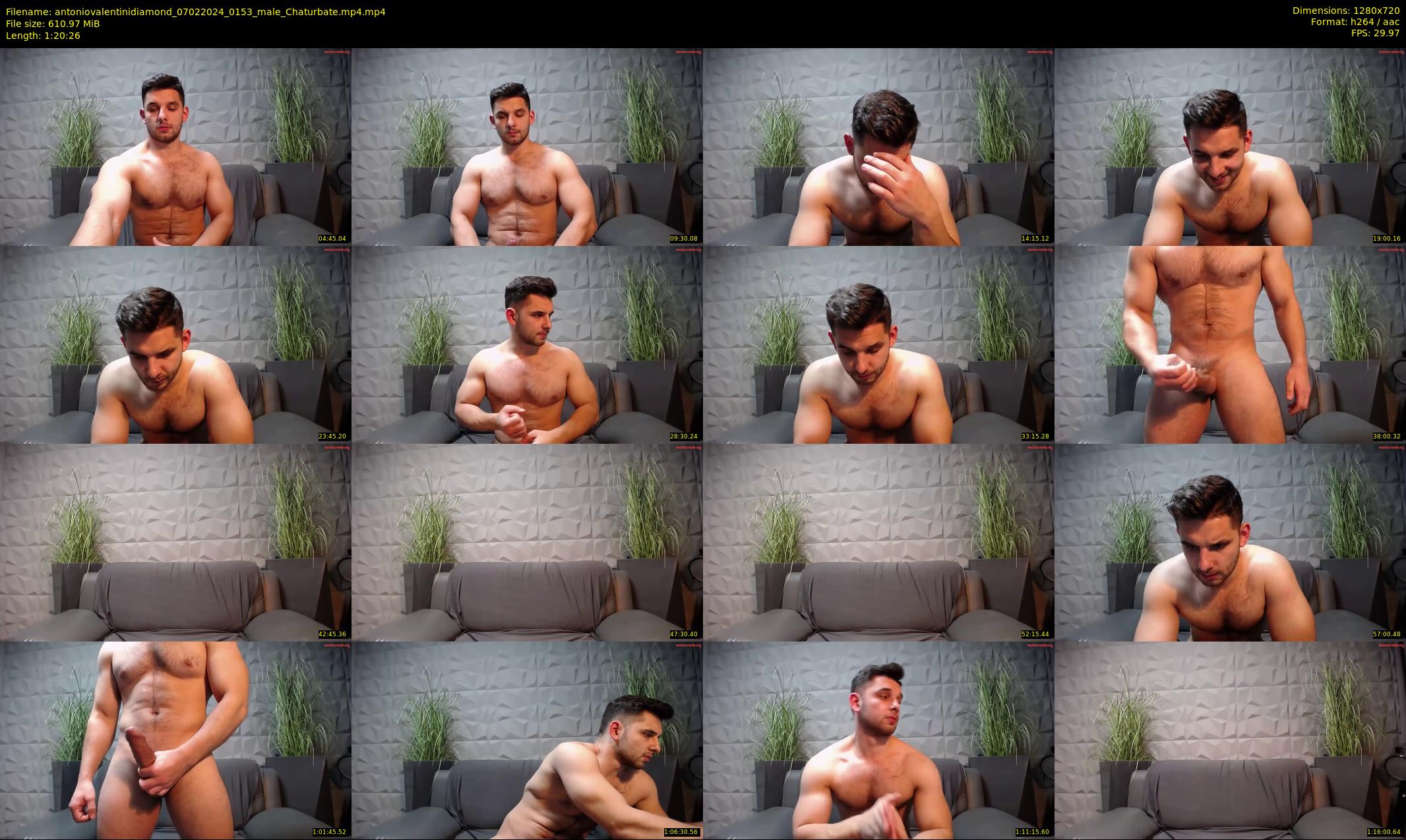 antoniovalentinidiamond — 81 minute Chaturbate male cam show recording, 720p, Feb 7, 2024