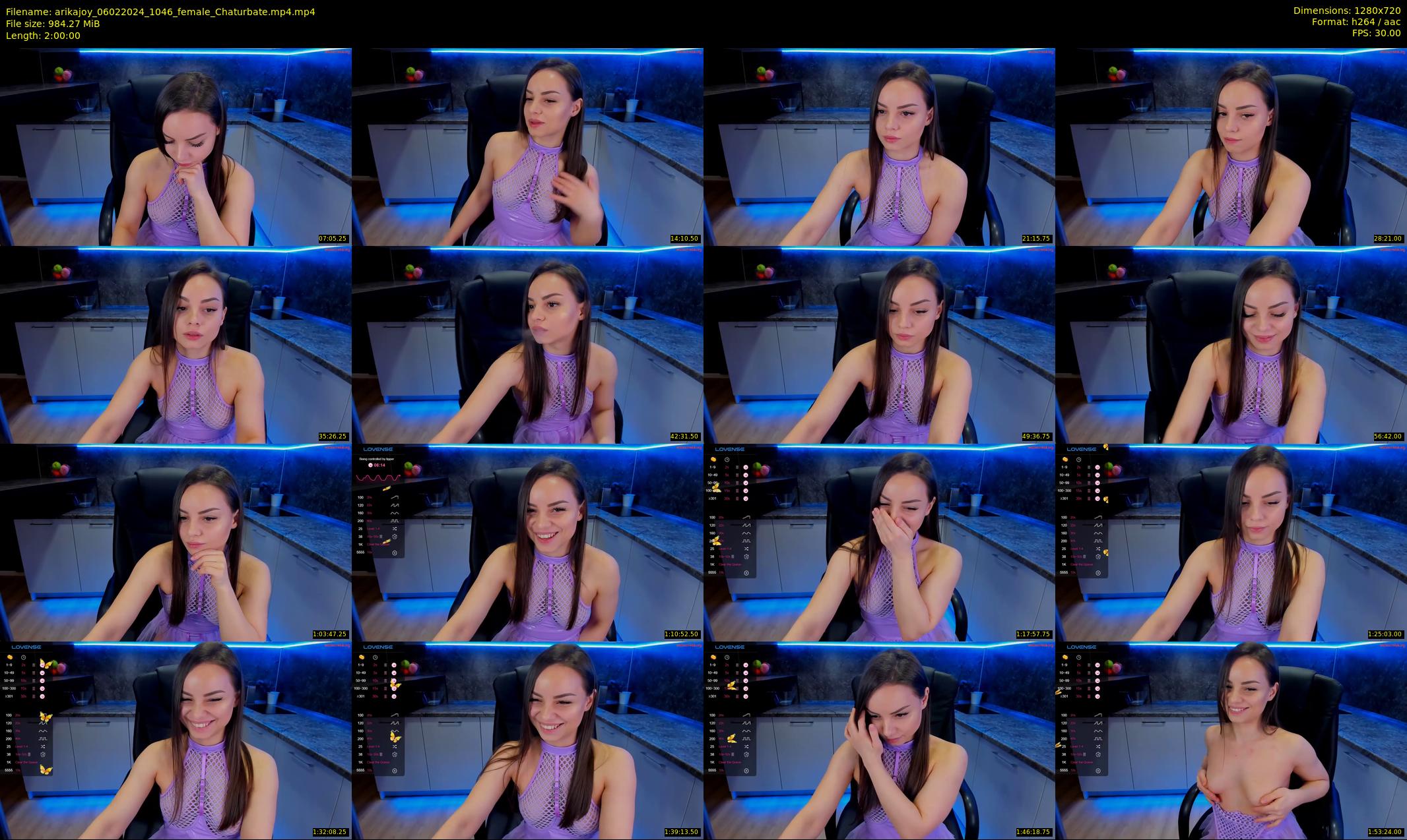 arikajoy — 120 minute Chaturbate female cam show recording, 720p, Feb 6, 2024