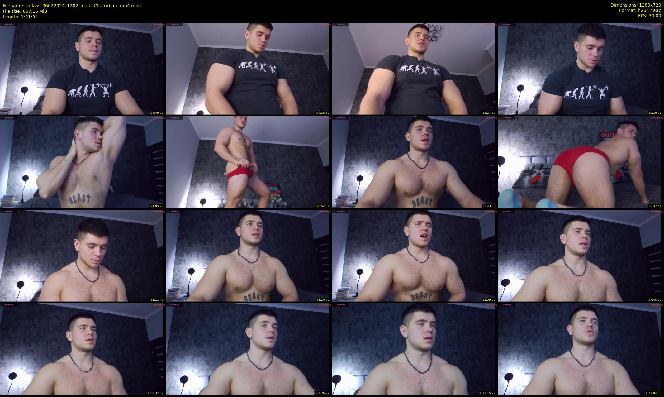 arilass — 82 minute Chaturbate male cam show recording, 720p, Feb 6, 2024