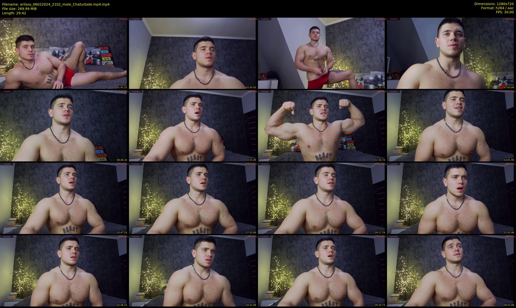 arilass — 30 minute Chaturbate male cam show recording, 720p, Feb 6, 2024