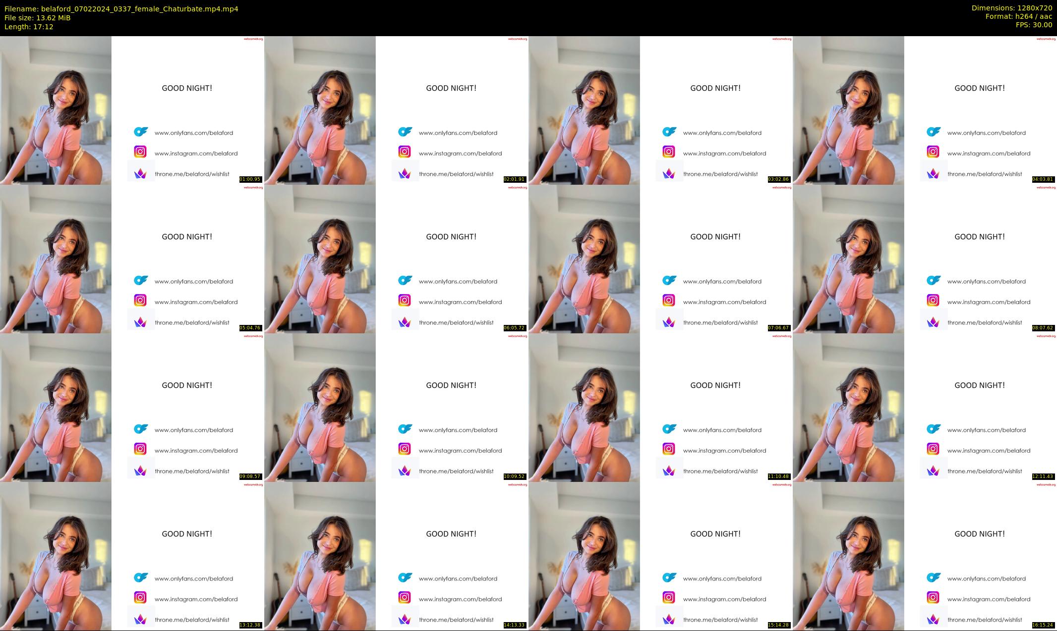 belaford — 18 minute Chaturbate female cam show recording, 720p, Feb 7, 2024
