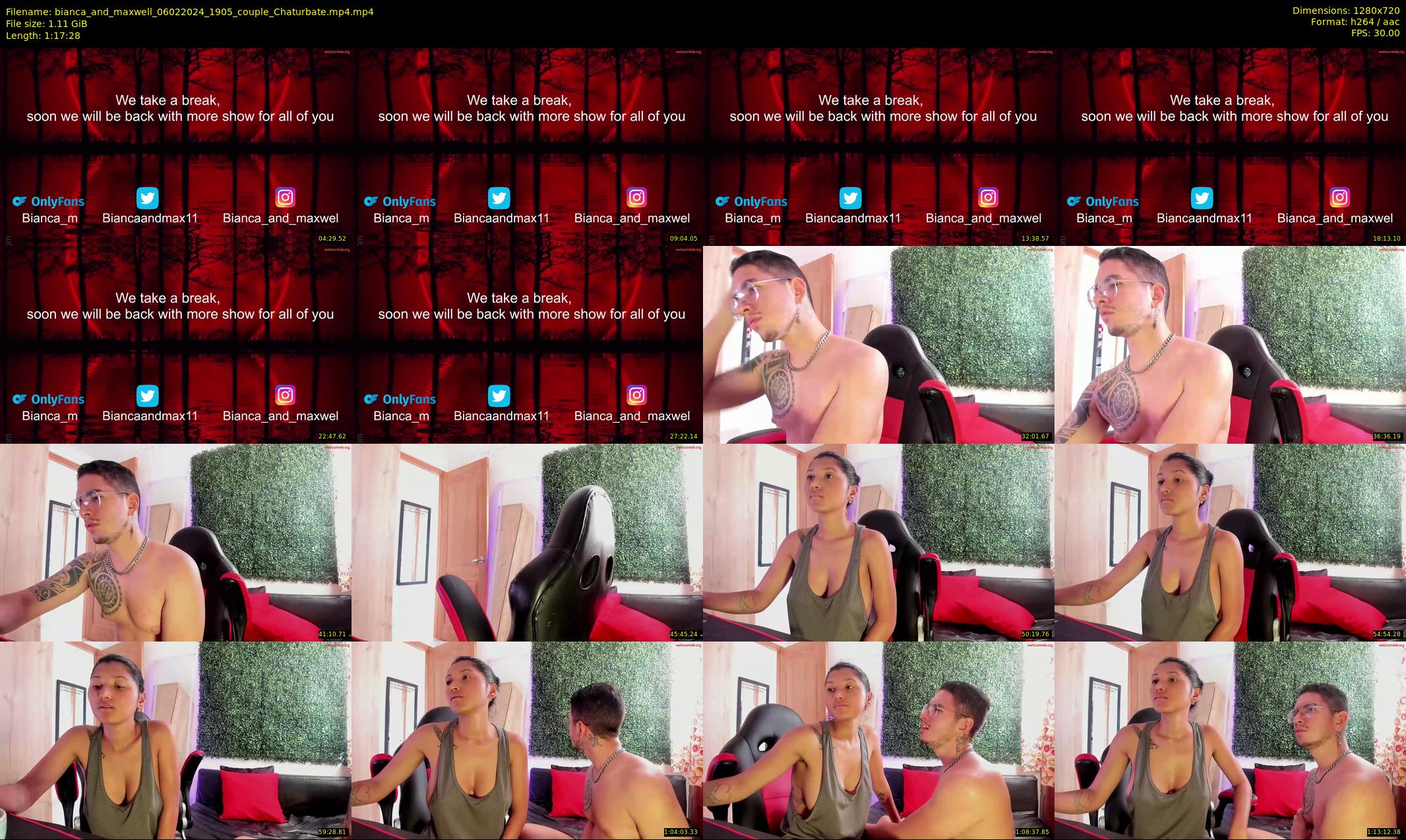 bianca_and_maxwell — 78 minute Chaturbate couple cam show recording, 720p, Feb 6, 2024