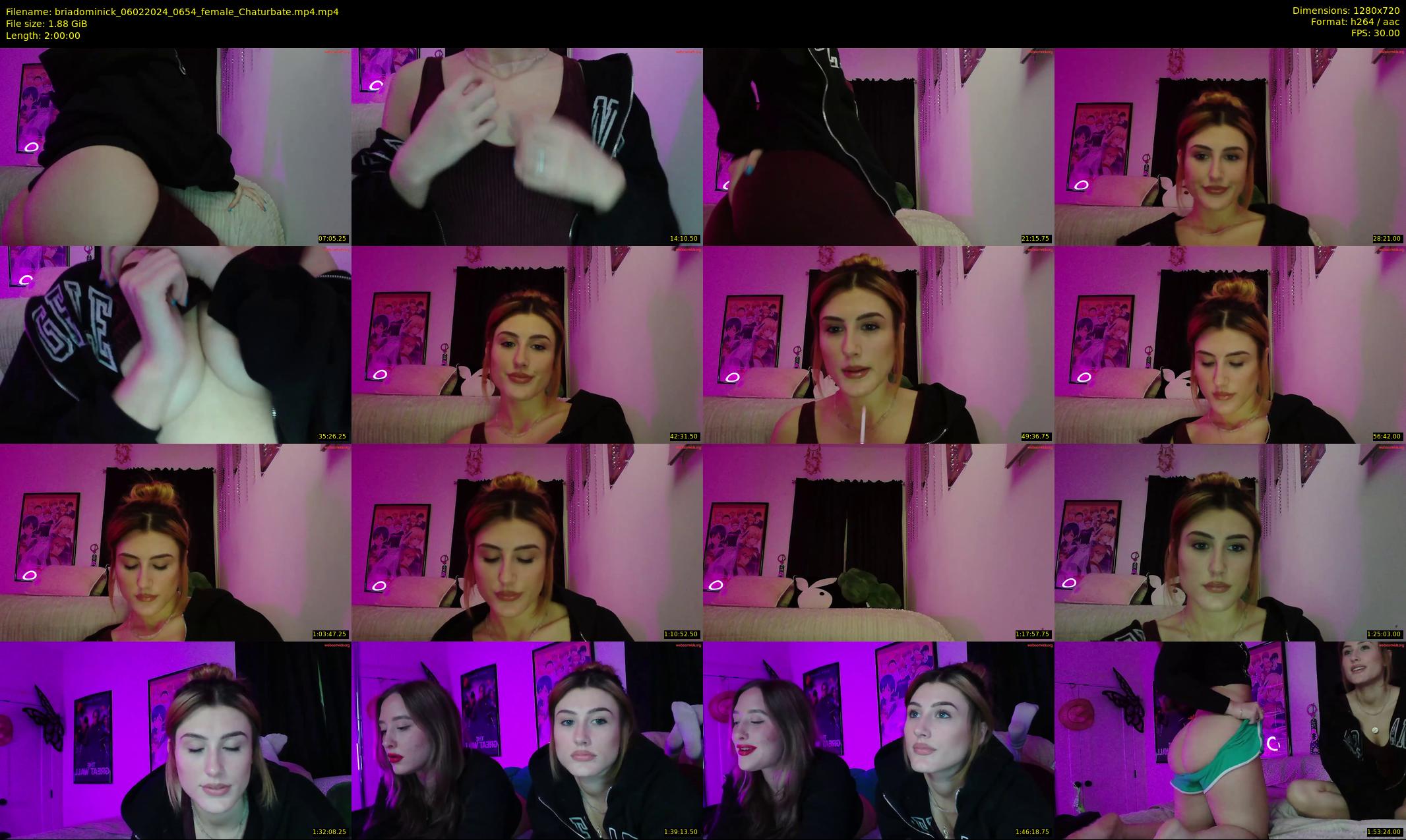 briadominick — 120 minute Chaturbate couple cam show recording, 720p, Feb 6, 2024