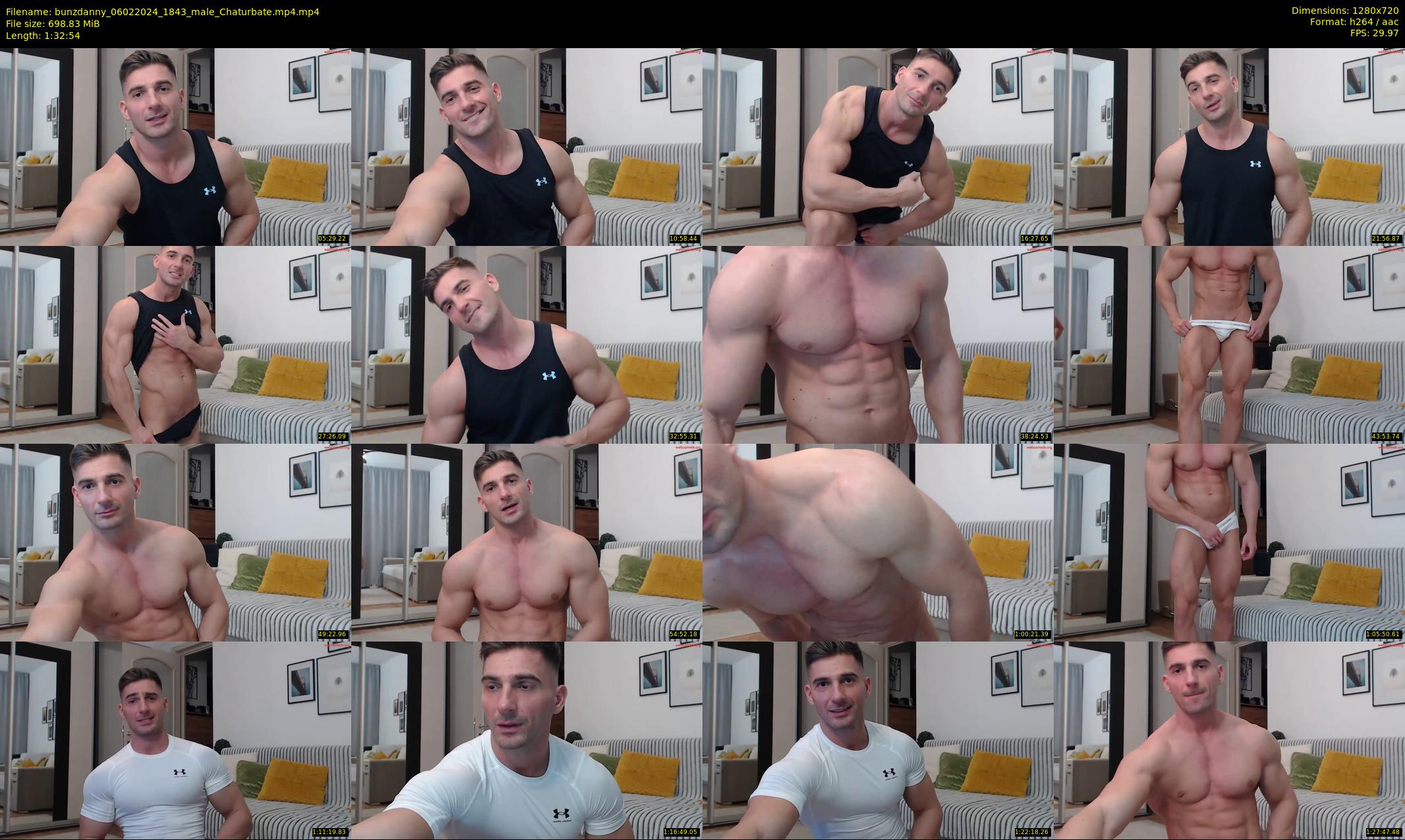 bunzdanny — 93 minute Chaturbate male cam show recording, 720p, Feb 6, 2024