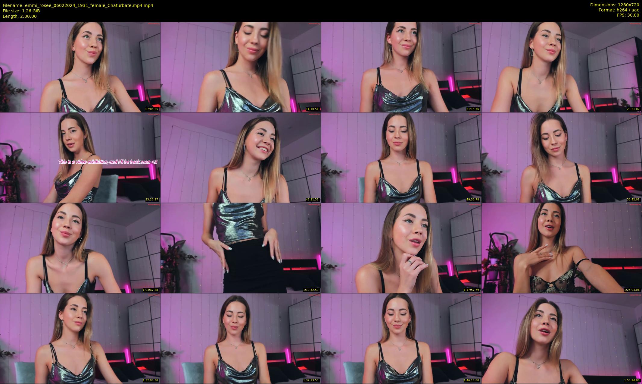 emmi_rosee — 120 minute Chaturbate female cam show recording, 720p, Feb 6, 2024