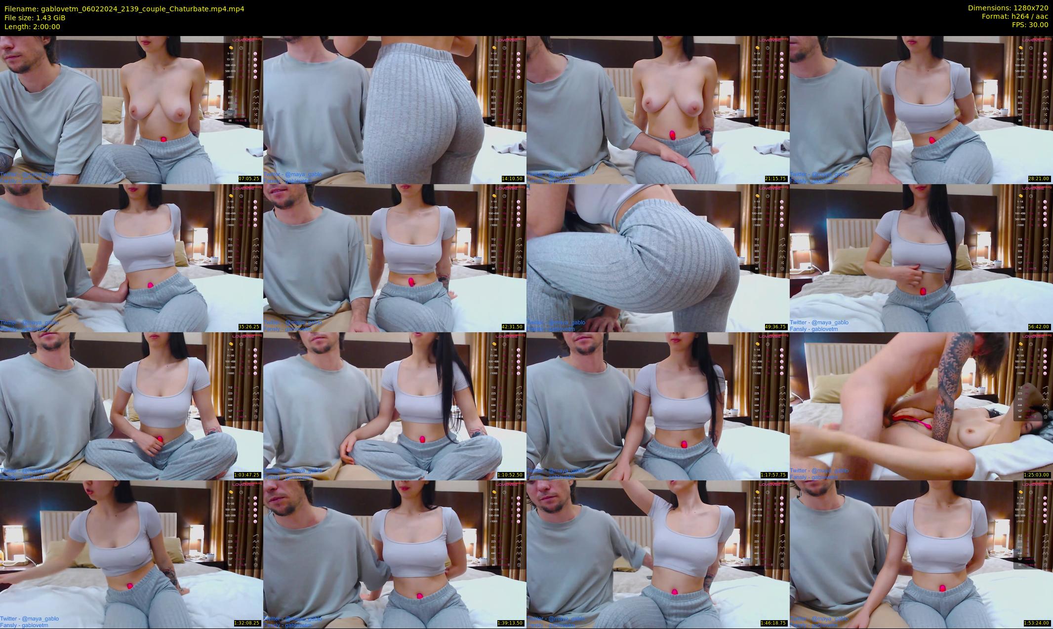 gablovetm — 120 minute Chaturbate couple cam show recording, 720p, Feb 6, 2024